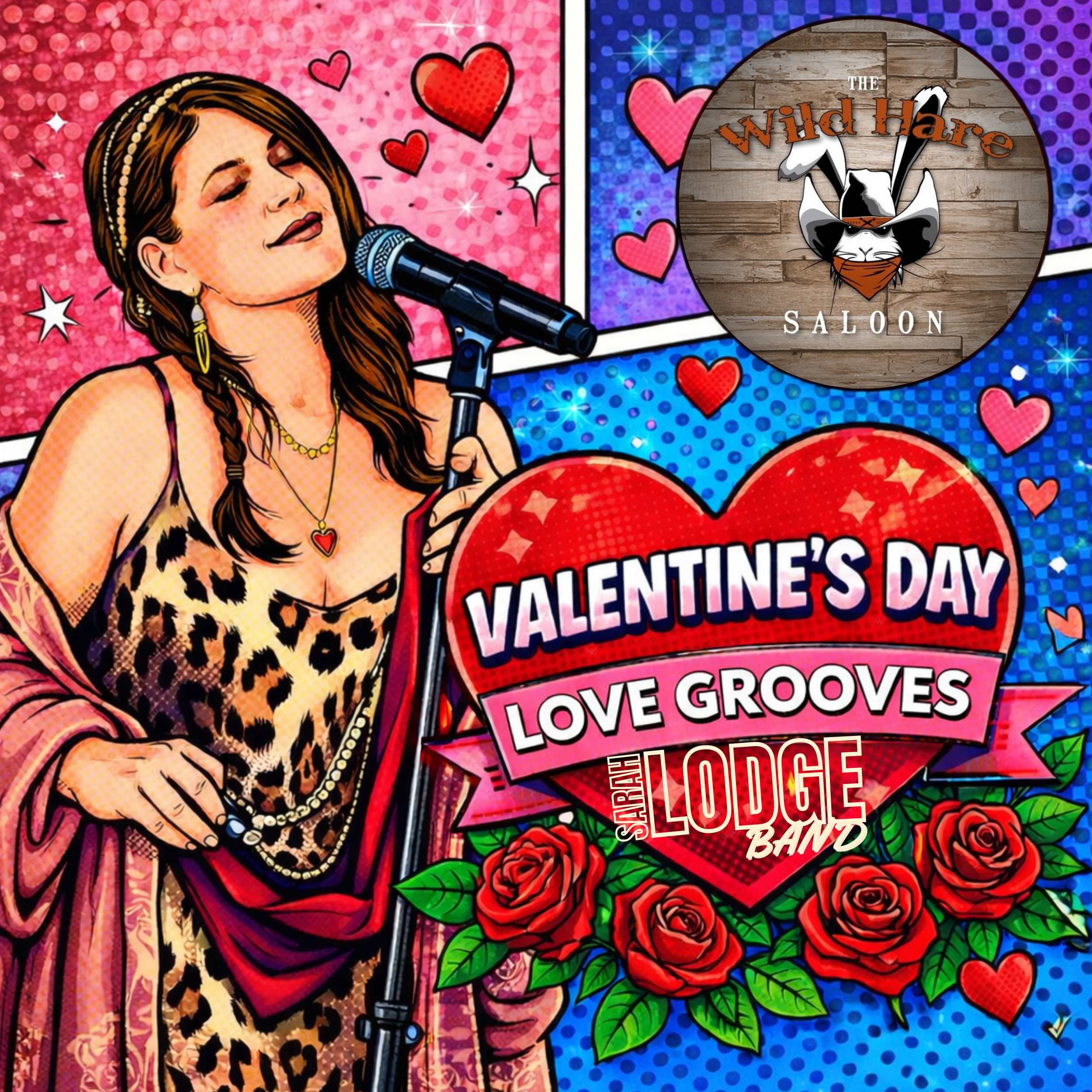 Valentine's Day LOVE Grooves with Sarah Lodge Band at The Wild Hare Saloon (Oregon City)