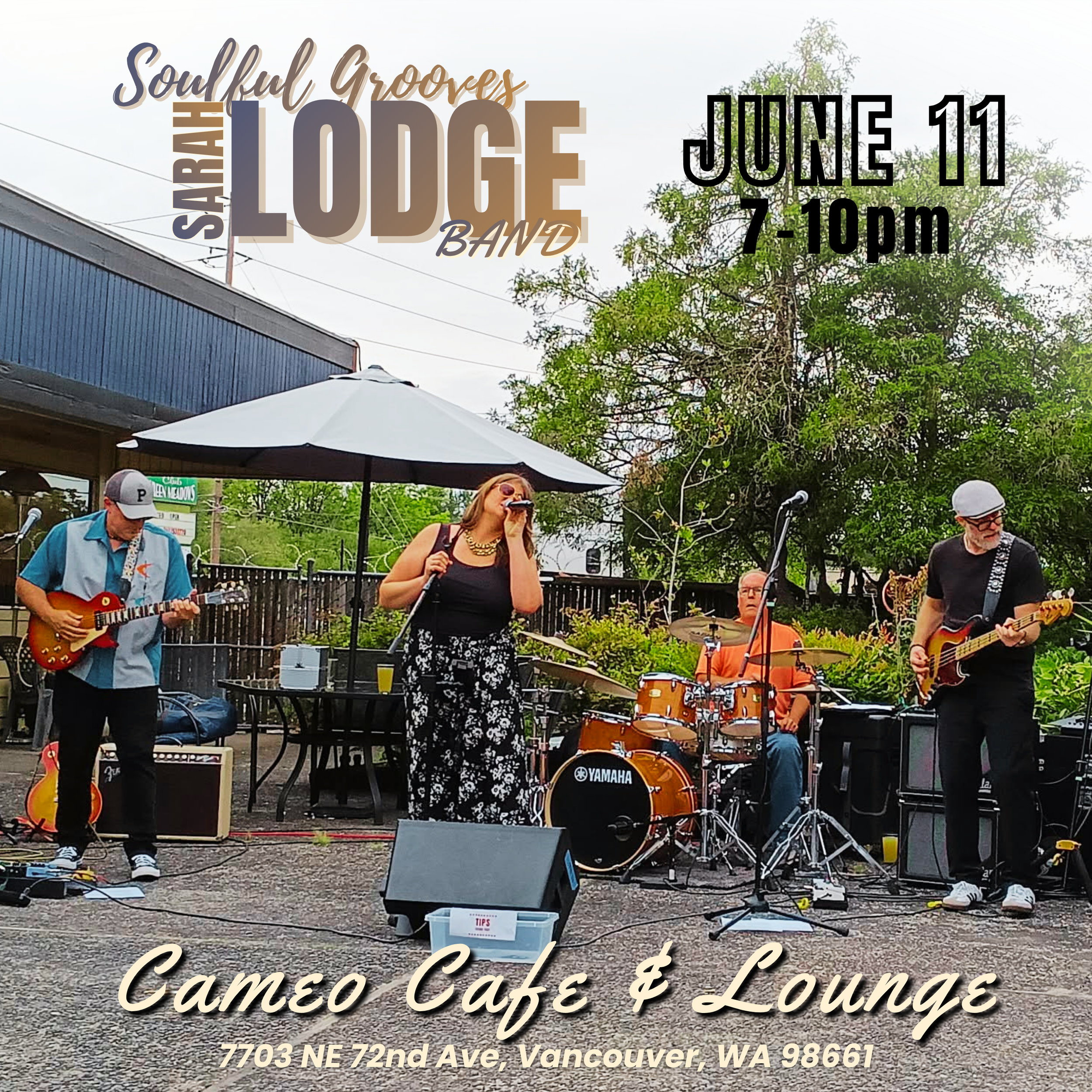 Sarah Lodge Band at Cameo Cafe (Vancouver, WA) Outdoor Patio