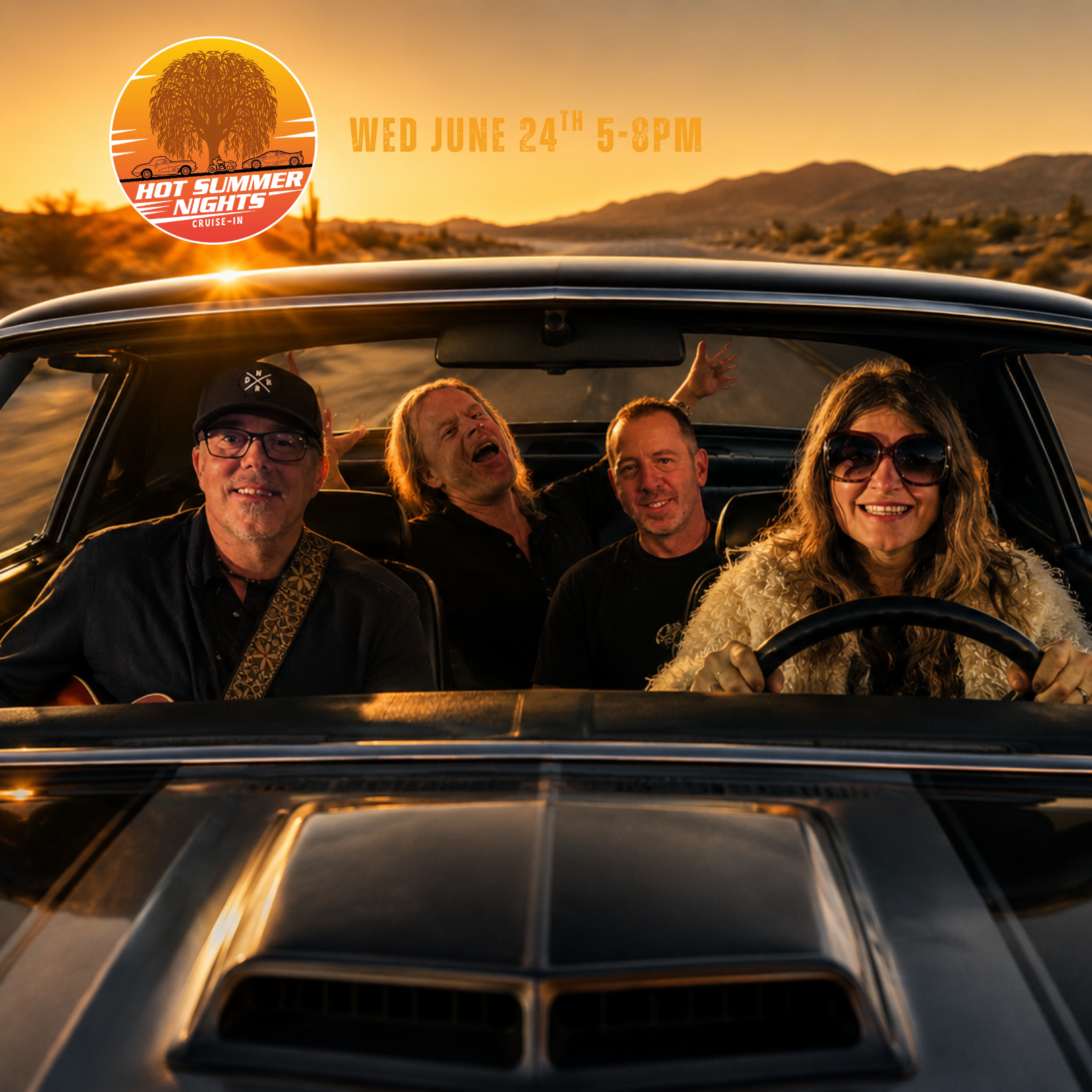 Sarah Lodge Band at Hot Summer Nights Cruise-In Event