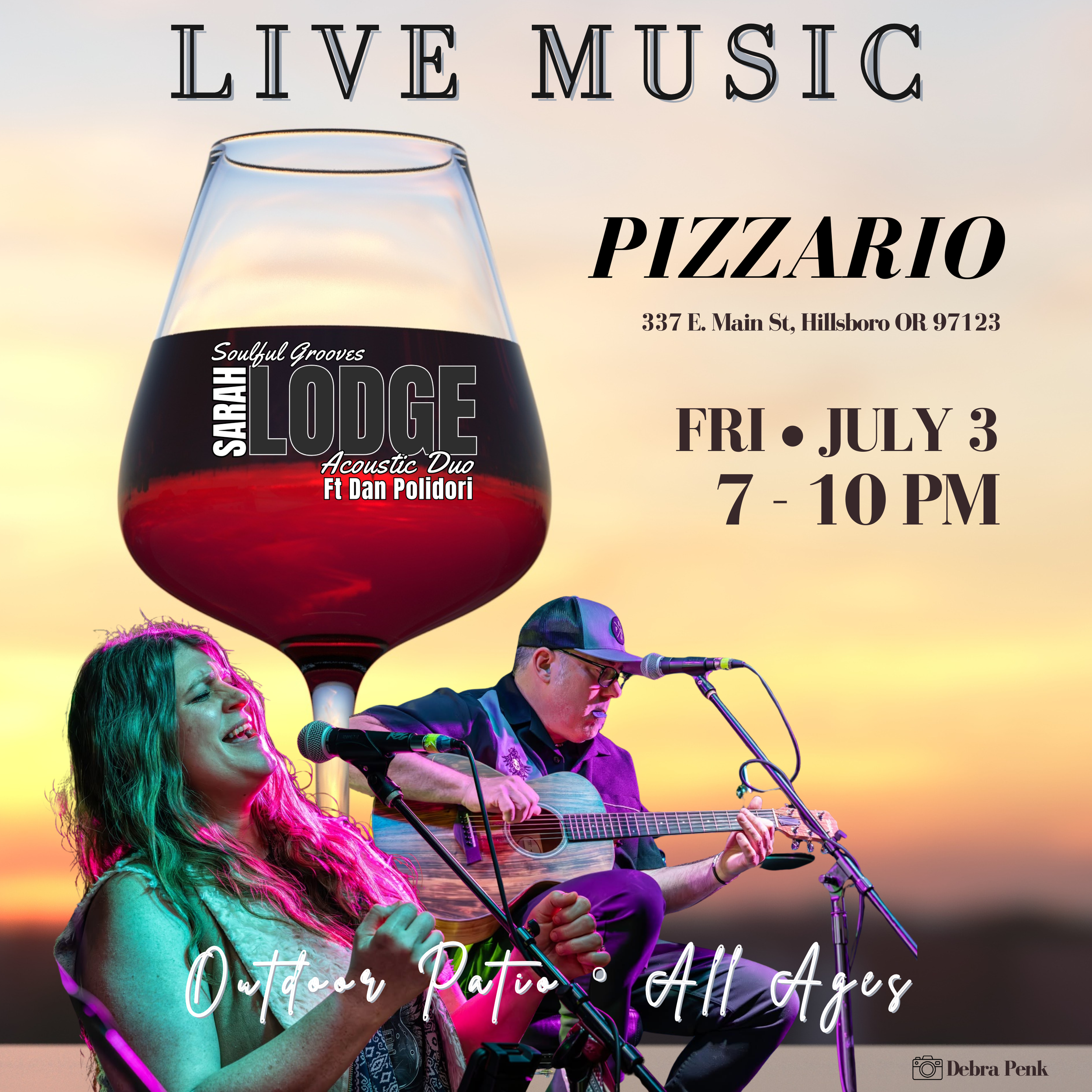 Sarah Lodge with Dan Polidori • LIVE MUSIC at Pizzario (Hillsboro)