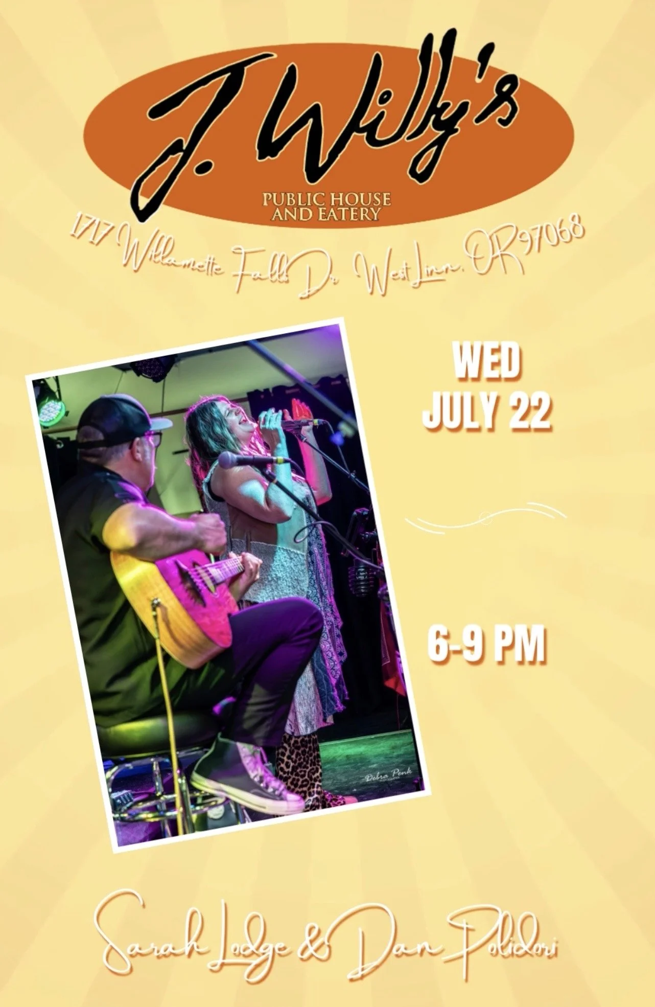 Sarah Lodge &amp; Dan Polidori at J Willys
