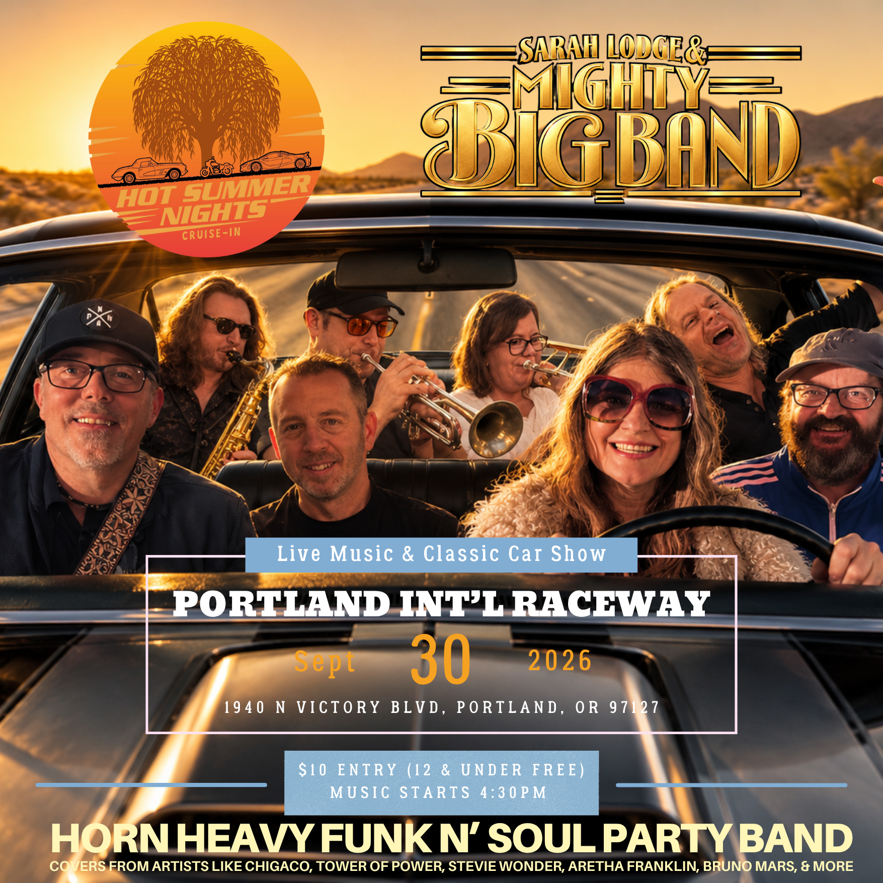 Sarah Lodge &amp; the MIGHTY BIG BAND at Hot Summer Nights at PIR