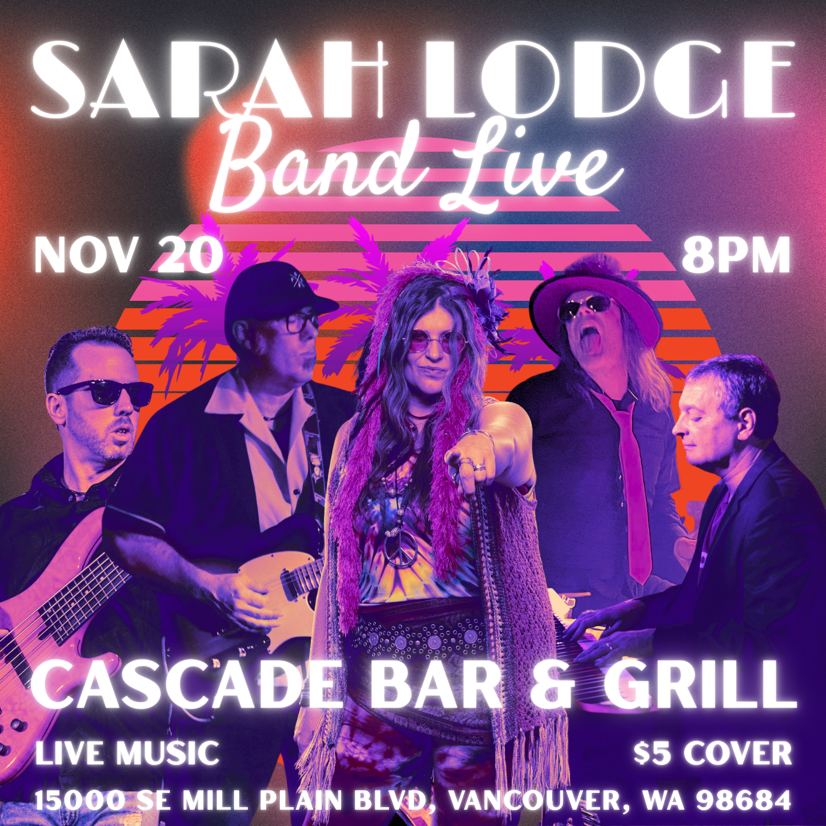 Sarah Lodge Band LIVE at Cascade Bar &amp; Grill