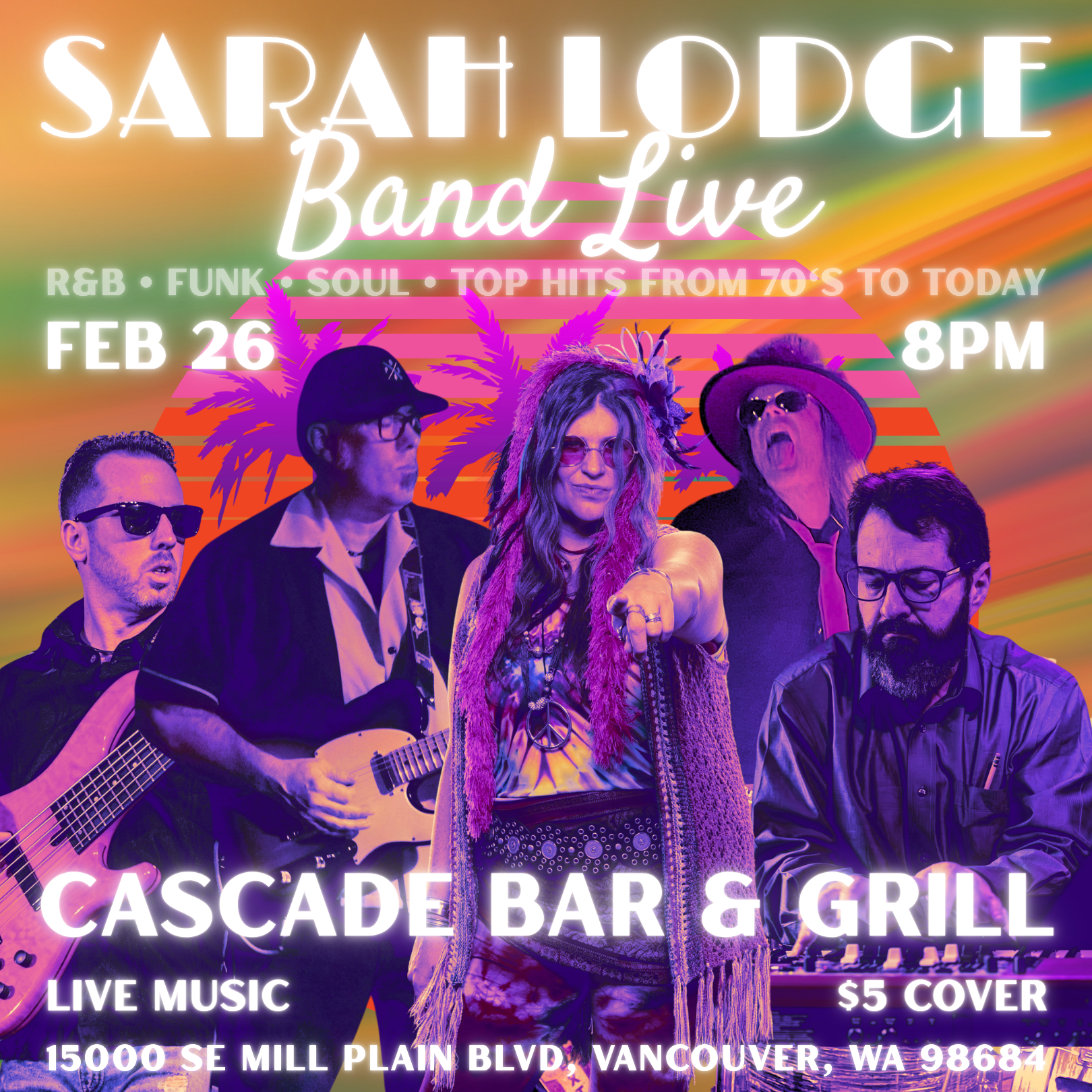 Sarah Lodge Band LIVE at Cascade Bar &amp; Grill