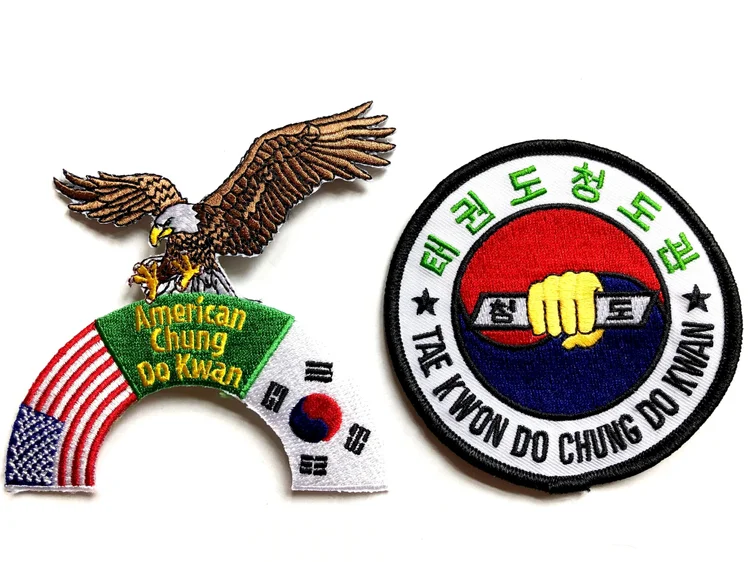 Patch Taekwondo Chung Do Kwan – 9,2 Cm – Neuf – Broderie Qualité