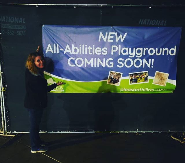 So thrilled that Pleasant Hill Rec has decided to put in an all abilities play ground. I been coming by each time I have had to make the trip to Pleasant Hill to see if they broke ground. This evening we drove by and they had! Thank you, Zac Shess fo