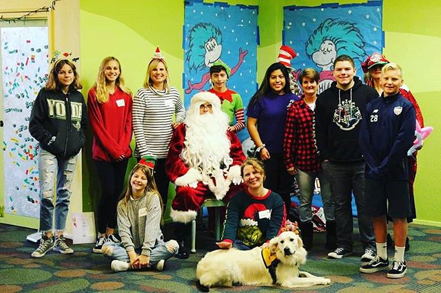 Thank you to all the volunteers who made this event possible! #allinneed #aincookieswithsanta  #ain #volunteersrock