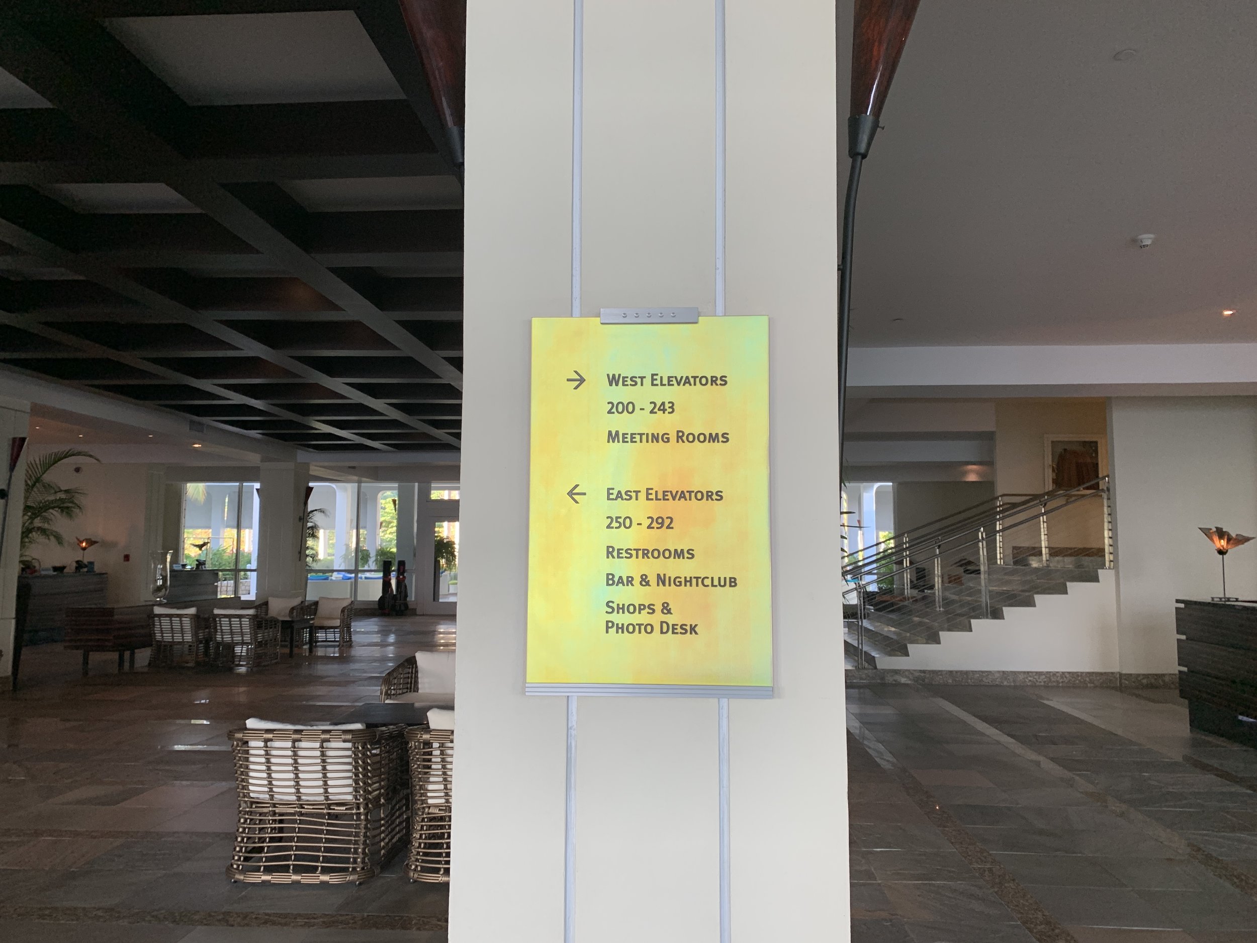 Lobby signage