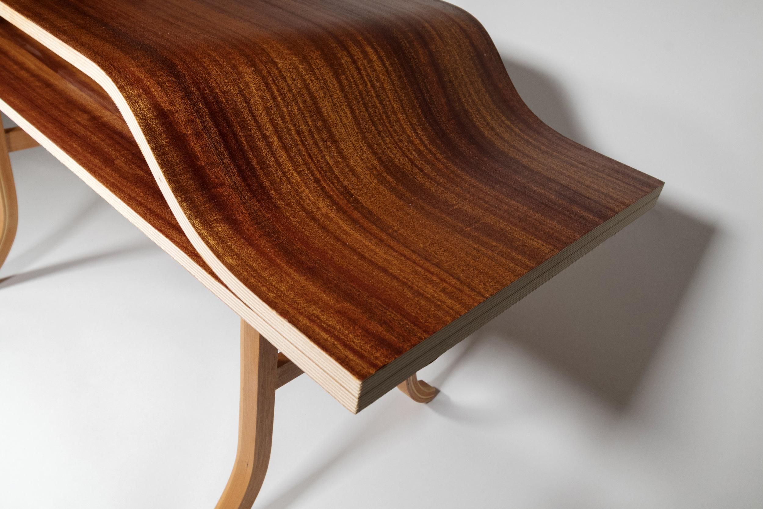 Bent Rims Table Bent Wood Table — Marshall Geier Design