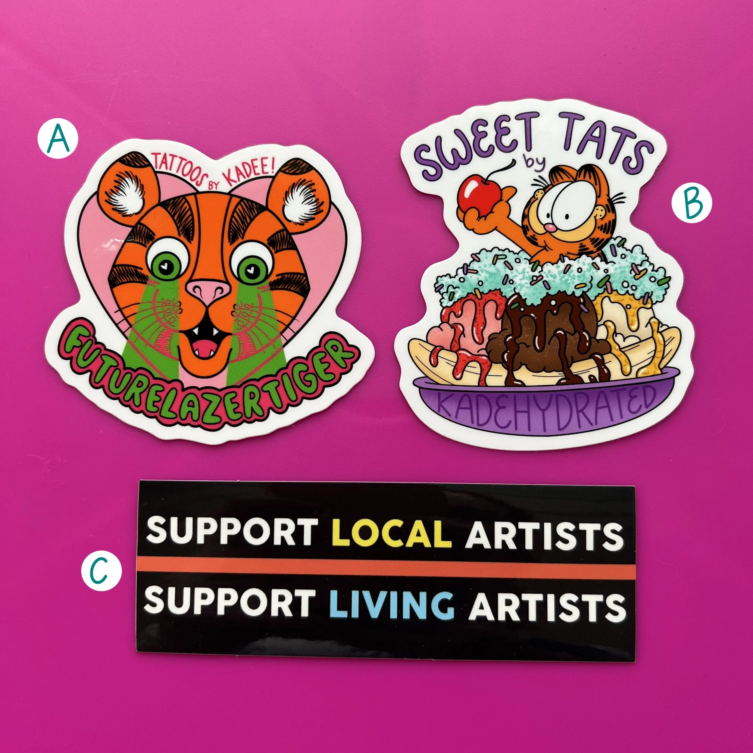 Support artists stickers!