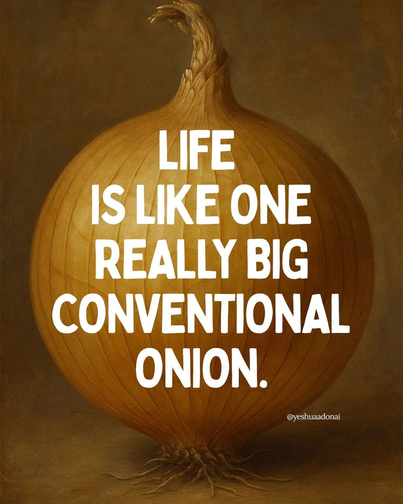 Life is like one really big onion. Not a small organic one with a few layers but a massive conventional onion, as a friend likes to remind me, layer after layer, sometimes it stings the eyes, sometimes it sweetens in the pan.

Healing, too, is circul