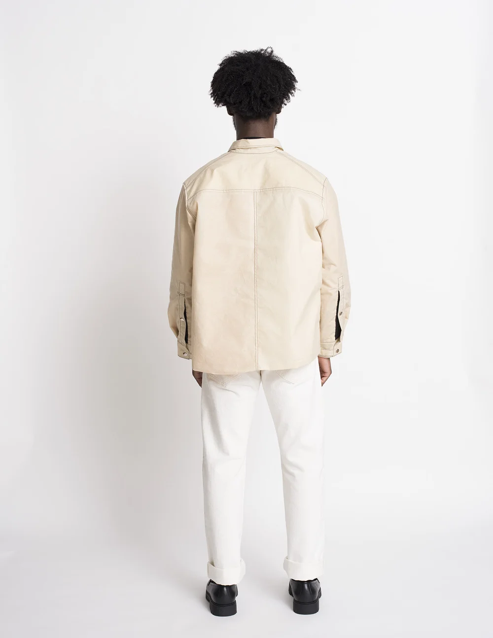 50s ~Soviet Fireman Linen Canvas Jacket-