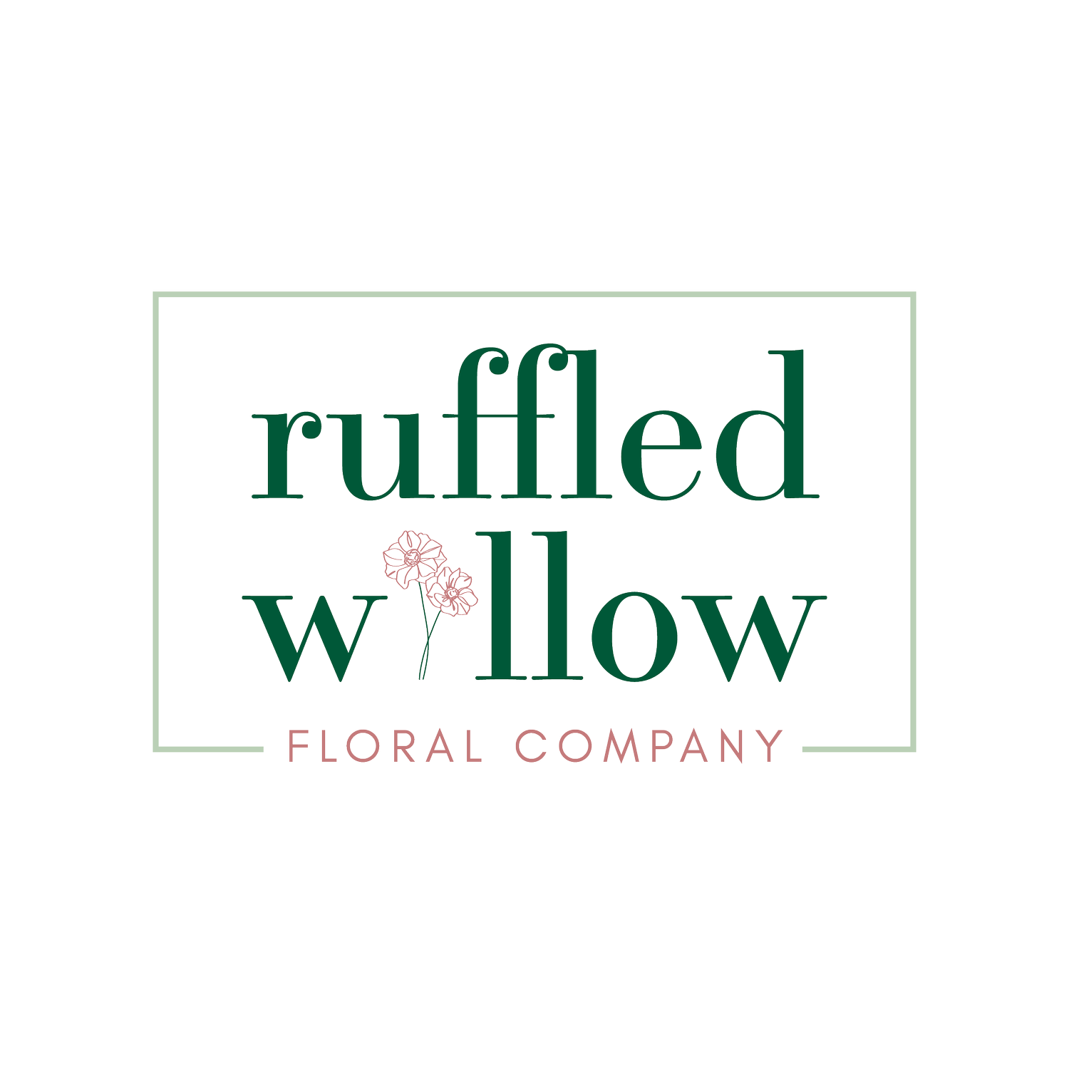 Custom medium sympathy vase arrangement ruffled willow