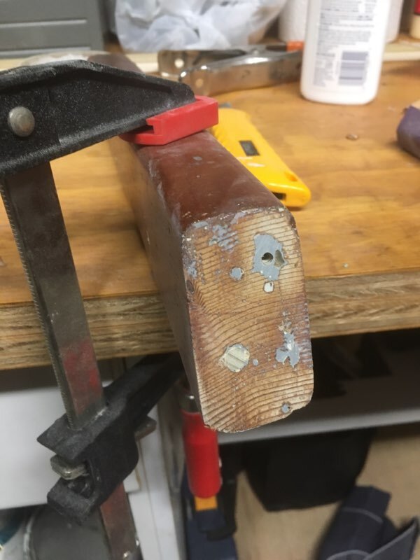 Ready for redrilling.