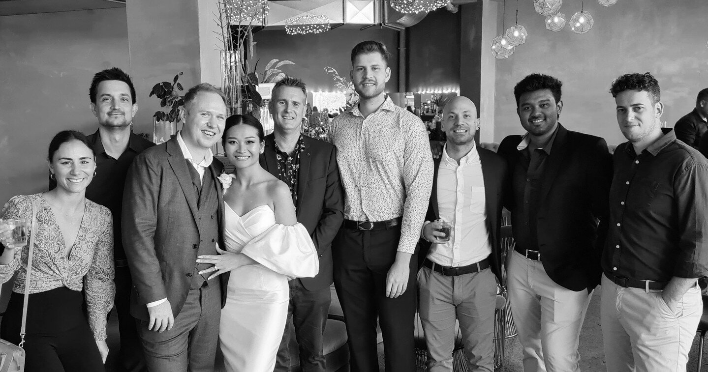 CELEBRATION MODE // Congratulations to Gold Coast manager Andrew Sharman &amp; Wife Jenny who got married this year at an intimate ceremony by the beach. The Gold Coast team had a wonderful time celebrating this momentous occasion with them. ⁠
-⁠
#ce