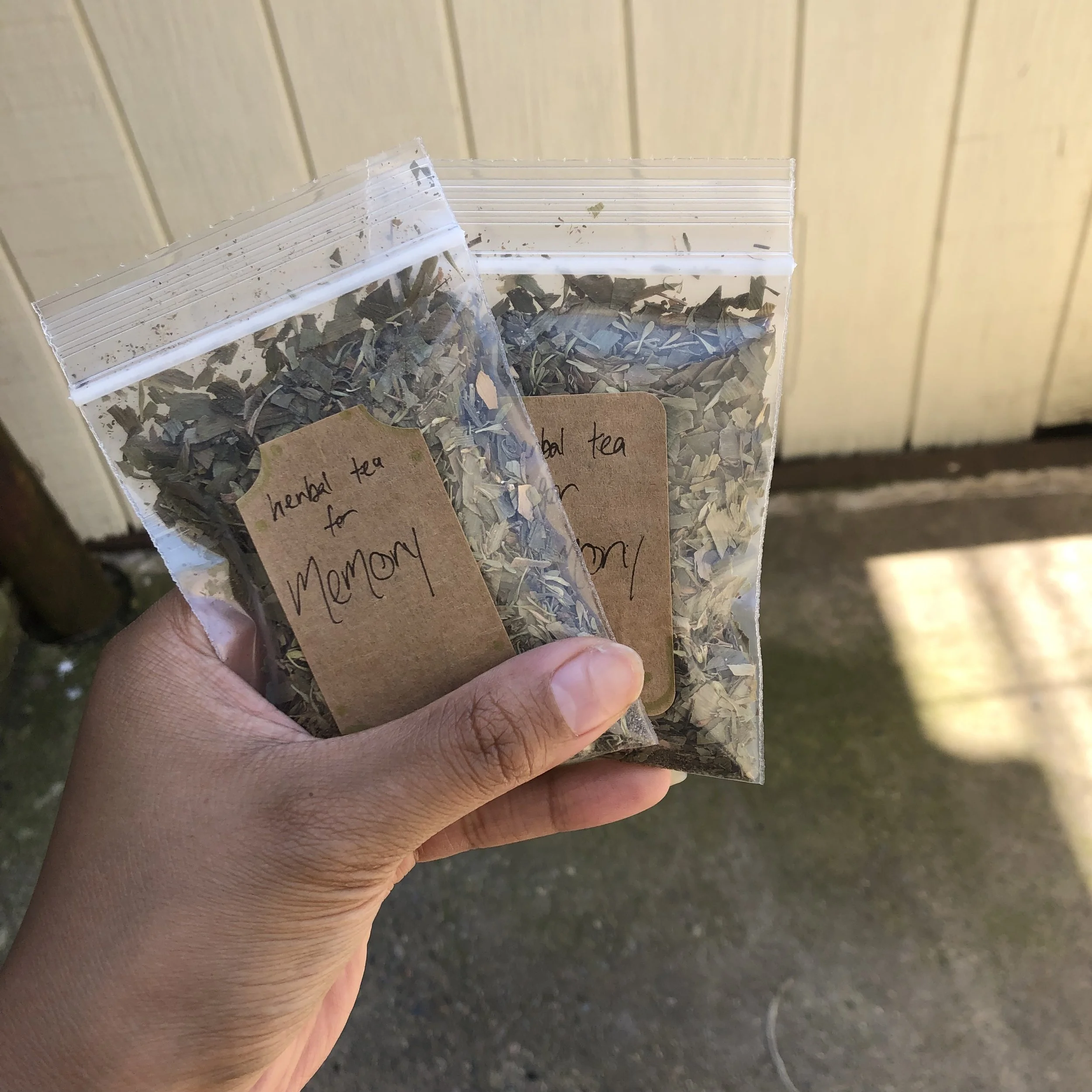 Herbal tea for memory