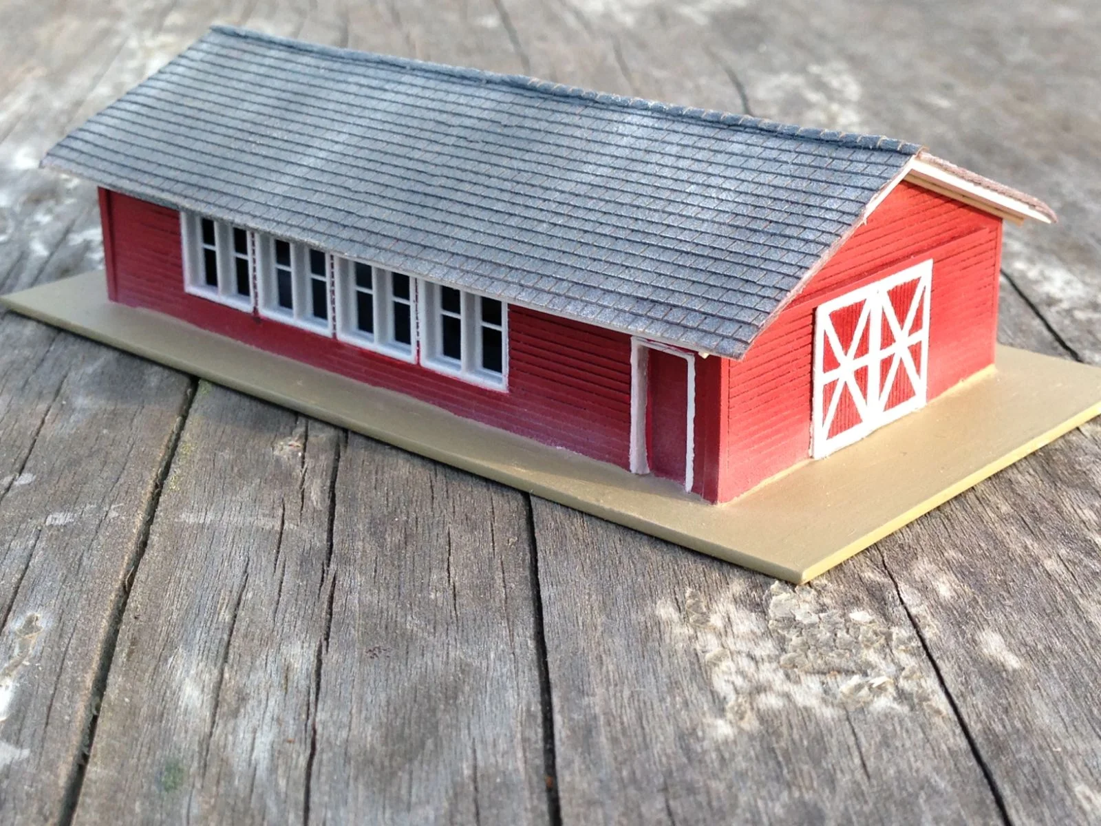  The workshop building nearing completion.  