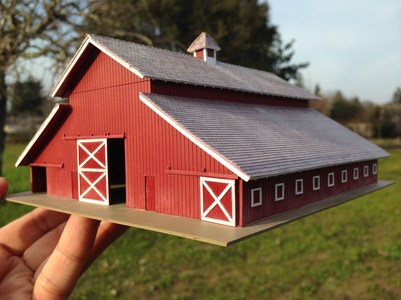 The completed Hay Barn.