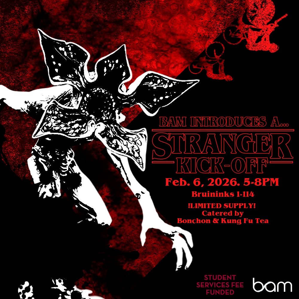 📡 Something strange is happening&hellip; would you like to check it out?

BAM is inviting you to a Stranger Kick Off, to begin our 2026 spring semester with retro vibes, fun twists, and things that are just a little out of the ordinary! 👀✨

Things 