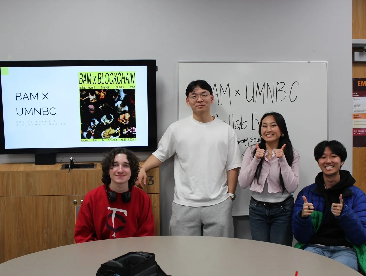 Thank you to everyone who attended our BAM x UMNBC event, where we mixed business 💼 and blockchain 🔗 together! 
We tested our blockchain knowledge and debated in 30 seconds business pitches, all before collecting, investing, gambling, and pooling o