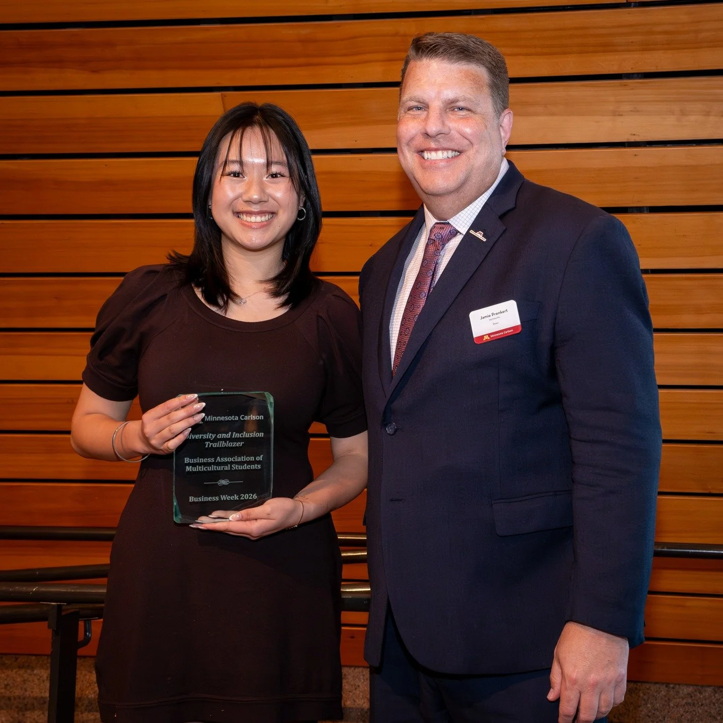 BAM is #CarlsonProud to have been nominated and awarded the Diversity &amp; Inclusion Trailblazer award during the 2026 Carlson undergraduate Business Week. 

We are proud to continue providing a community for underrepresented students in their disco