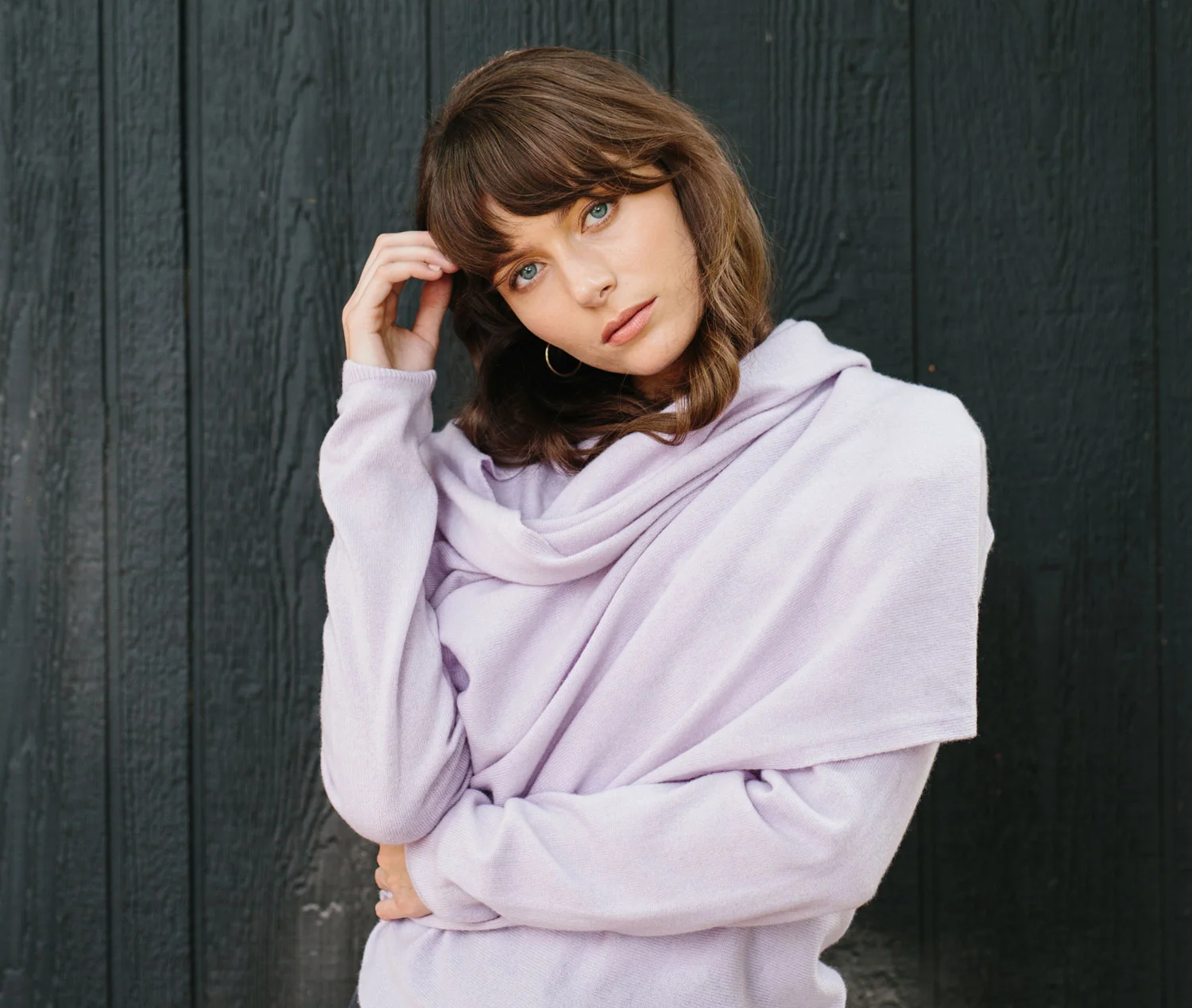 lilac cashmere wrap