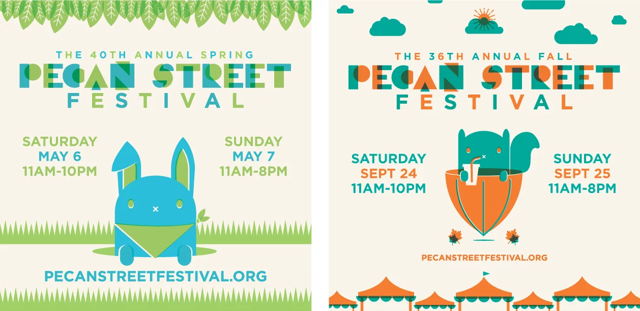 Pecan Street Festival (Spring/Fall Ads)