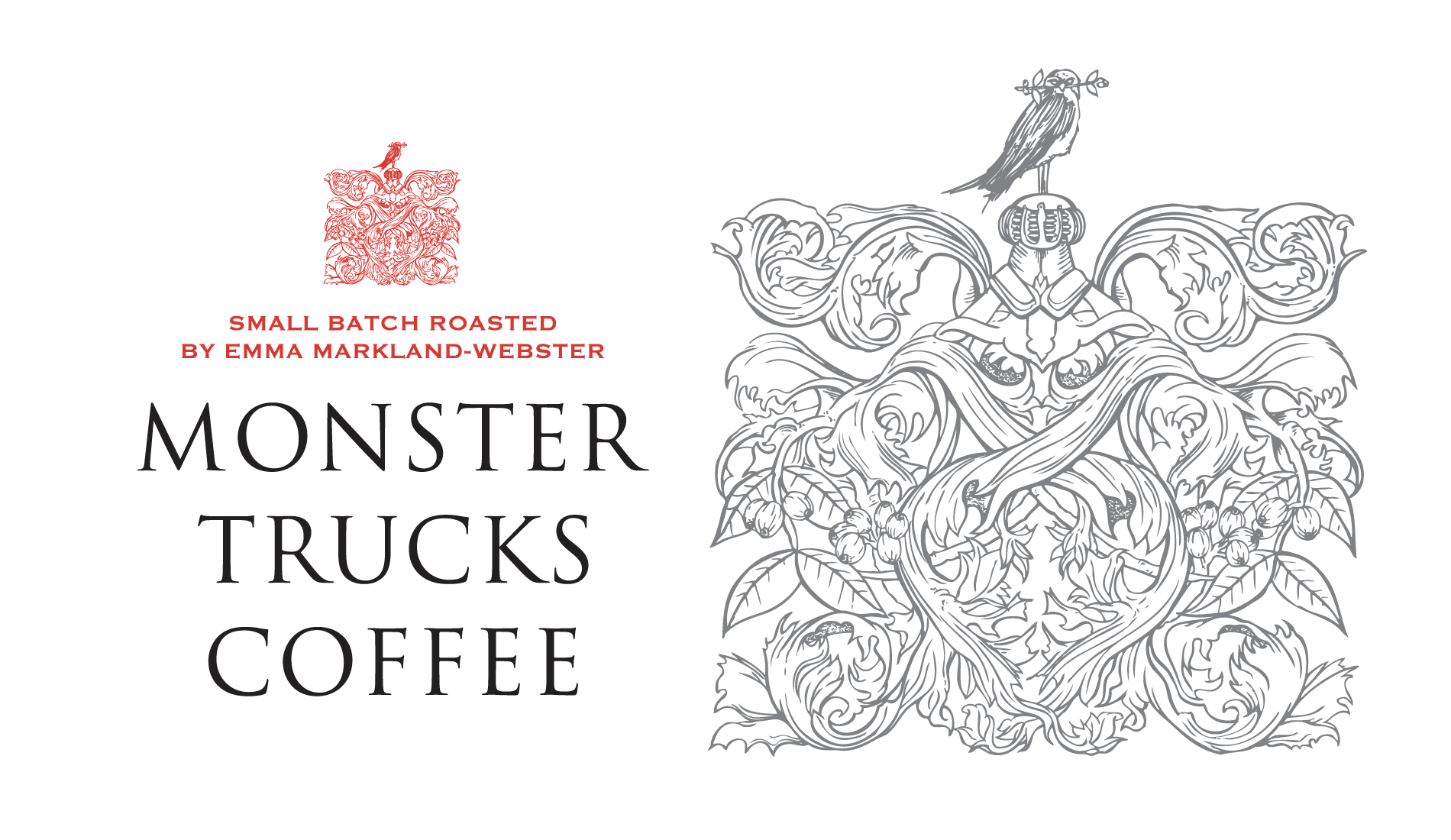  Monster Trucks Coffee identity design 