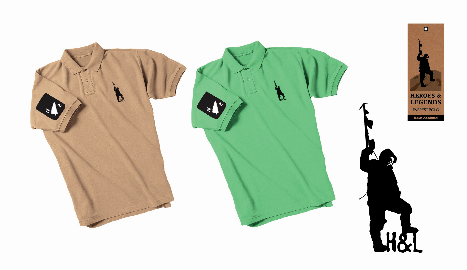  Polo shirts, swing tag and identity concept development 