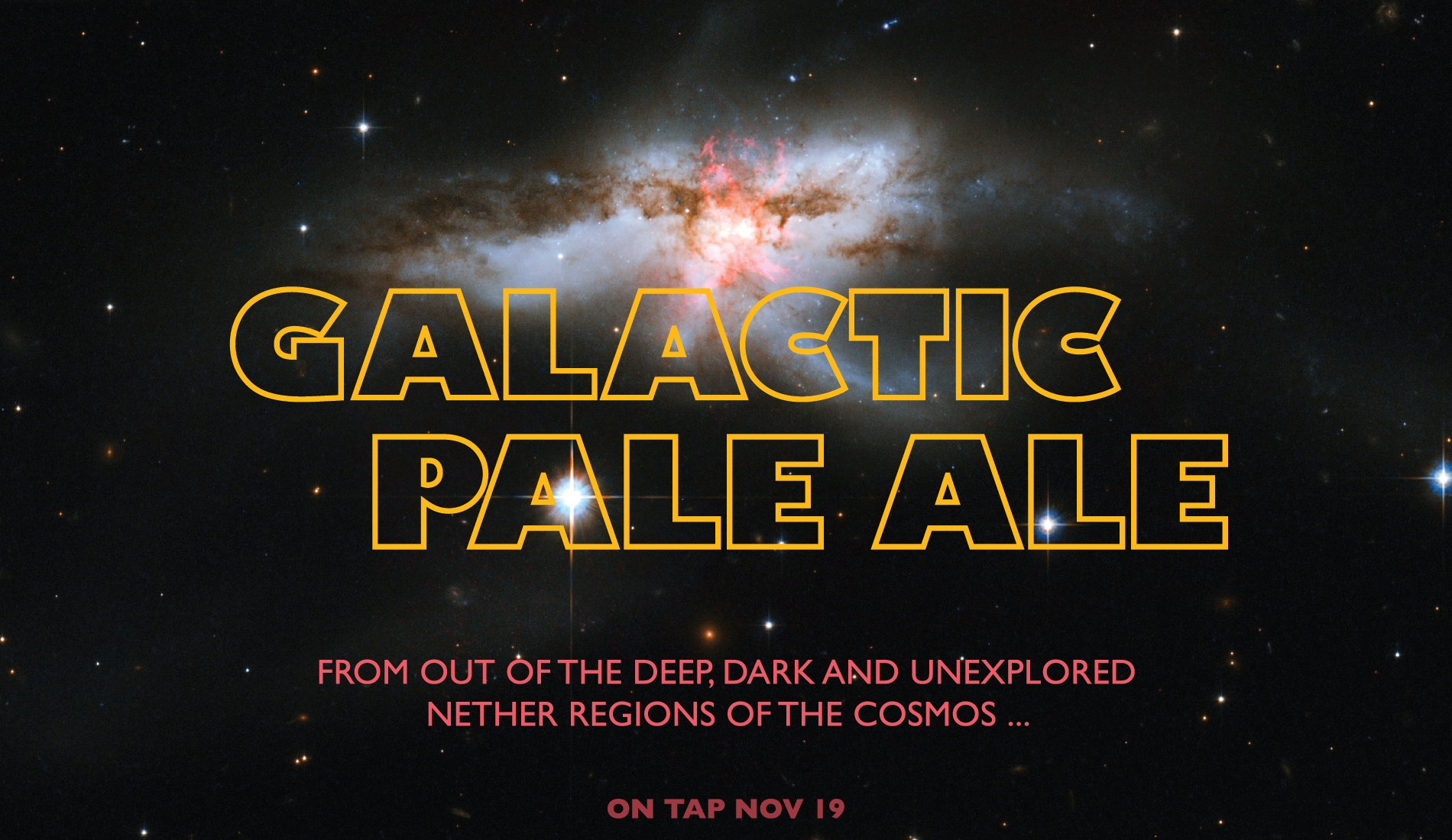  Identity and collateral for Galactic Pale Ale limited release promotion 