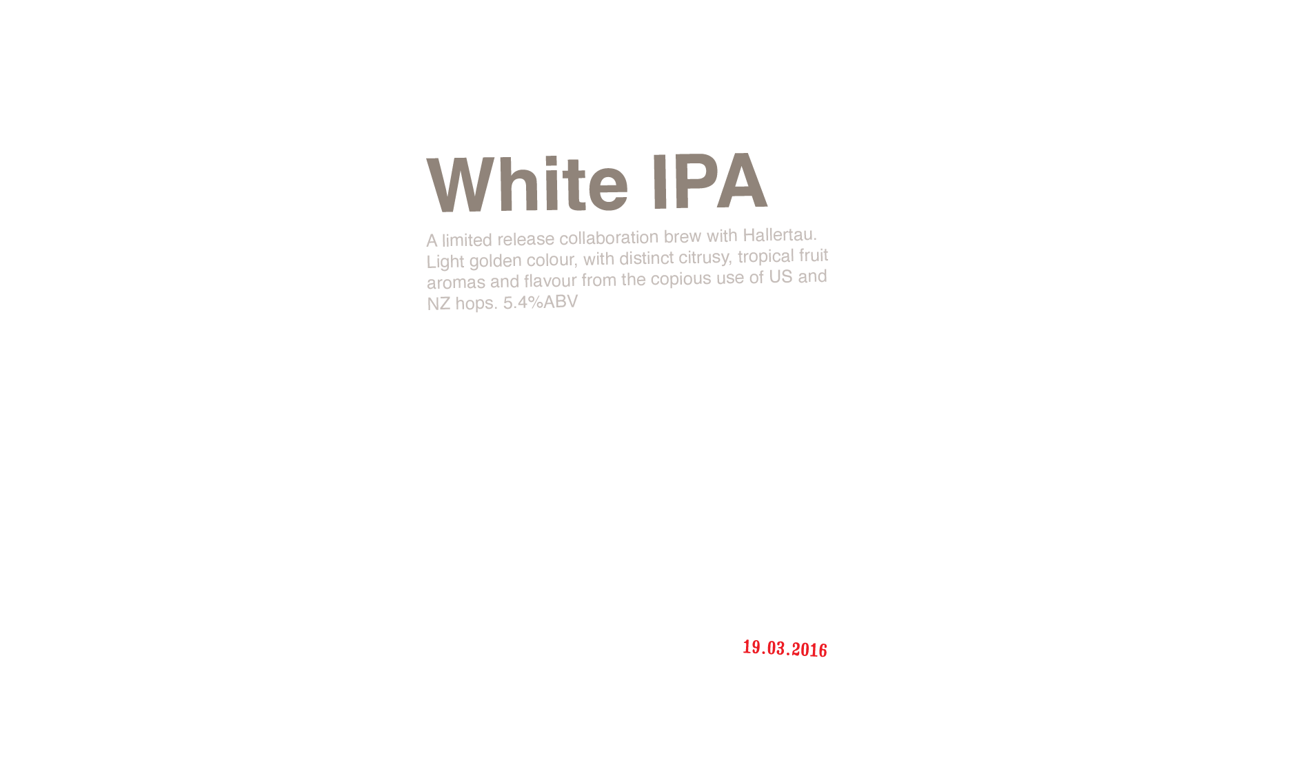  Beatles inspired Identity and collateral for White IPA limited release promotion 