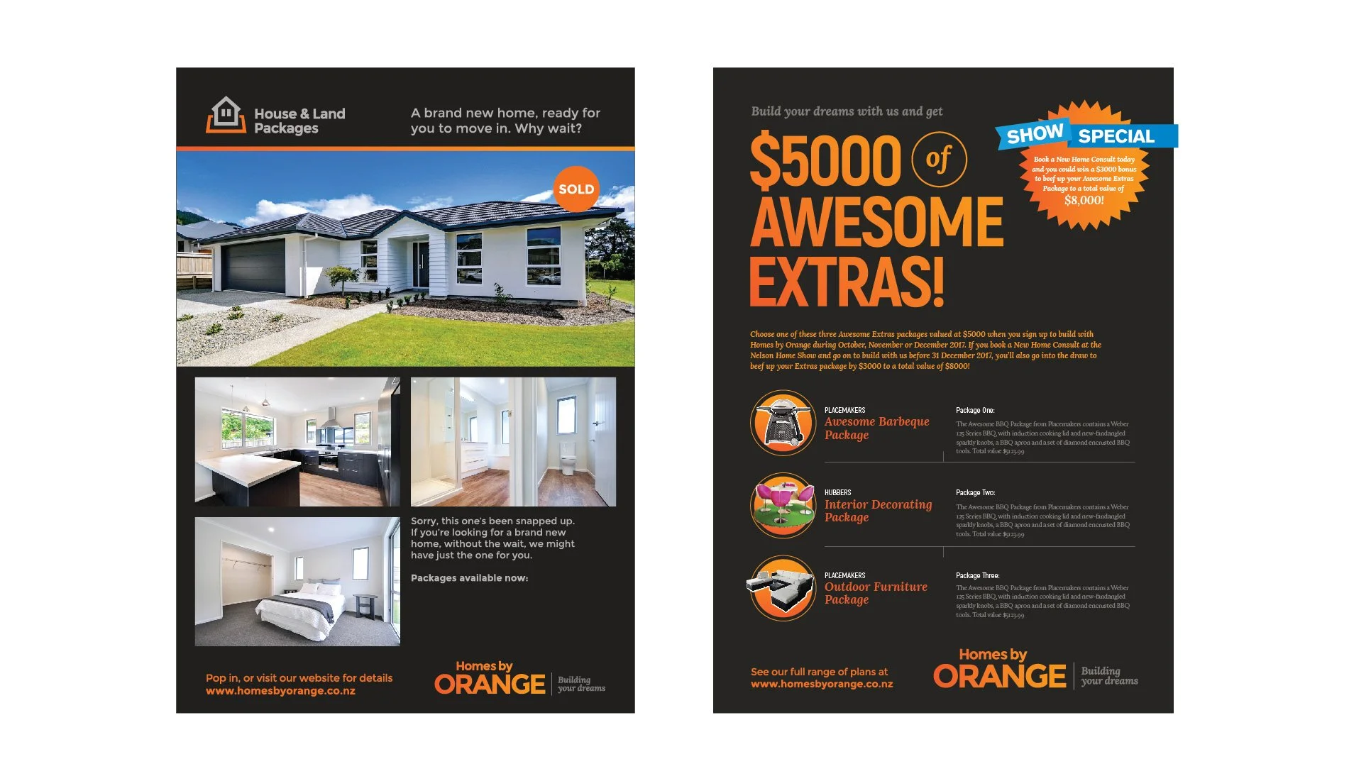  Print collateral design for House and Land Packages and other promotional material 
