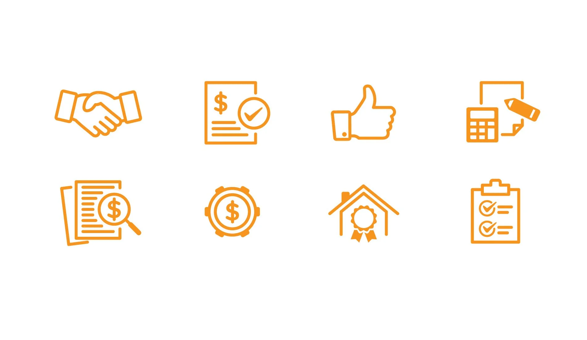  Design of an icon set for website application 