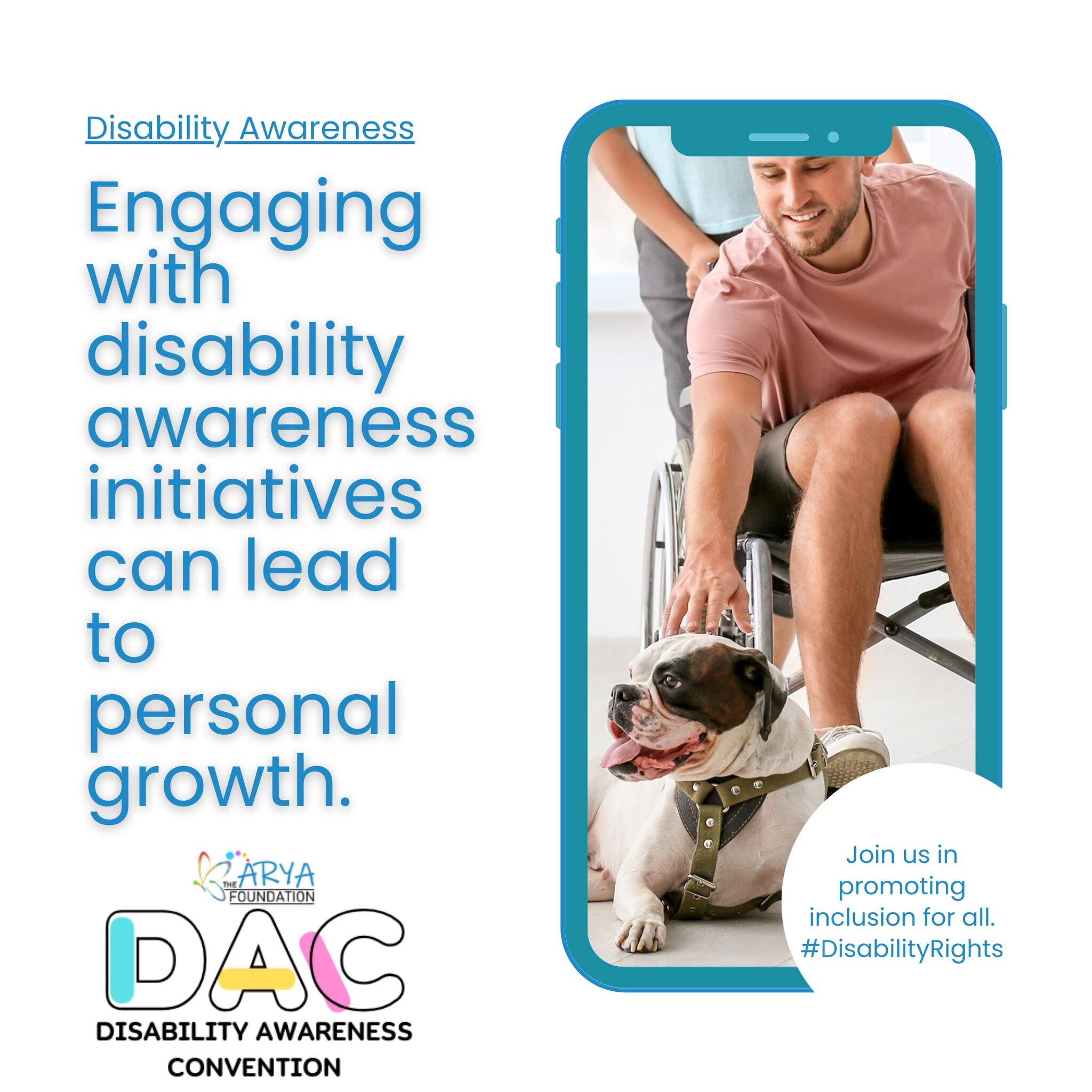 Disability Awareness Promotes Personal Growth: Engaging with disability awareness initiatives can lead to personal growth and a broader perspective, enriching the community as a whole.
https://www.facebook.com/events/389838283516819
#thearyafoundatio