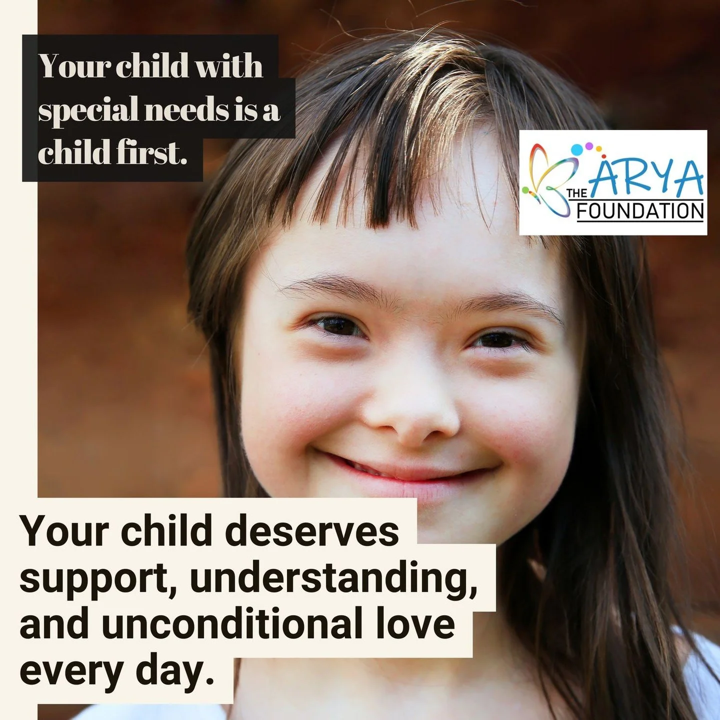 Your child with special needs is primarily a child who deserves support, understanding, and love. At the Arya Foundation, we aim to make every child feel valued and empowered, fostering an environment that nurtures their potential with compassion and