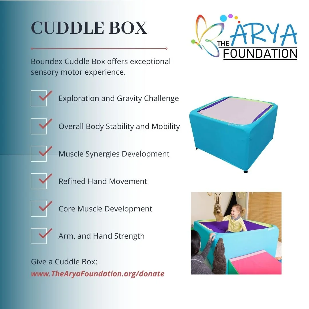 The Boundex Cuddle Box boasts a robust steel frame encased in foam and multiple layers of Lycra, providing a unique sensory motor experience for children. Many young ones may have limited sensory interactions, and this tool aids them in finding tranq