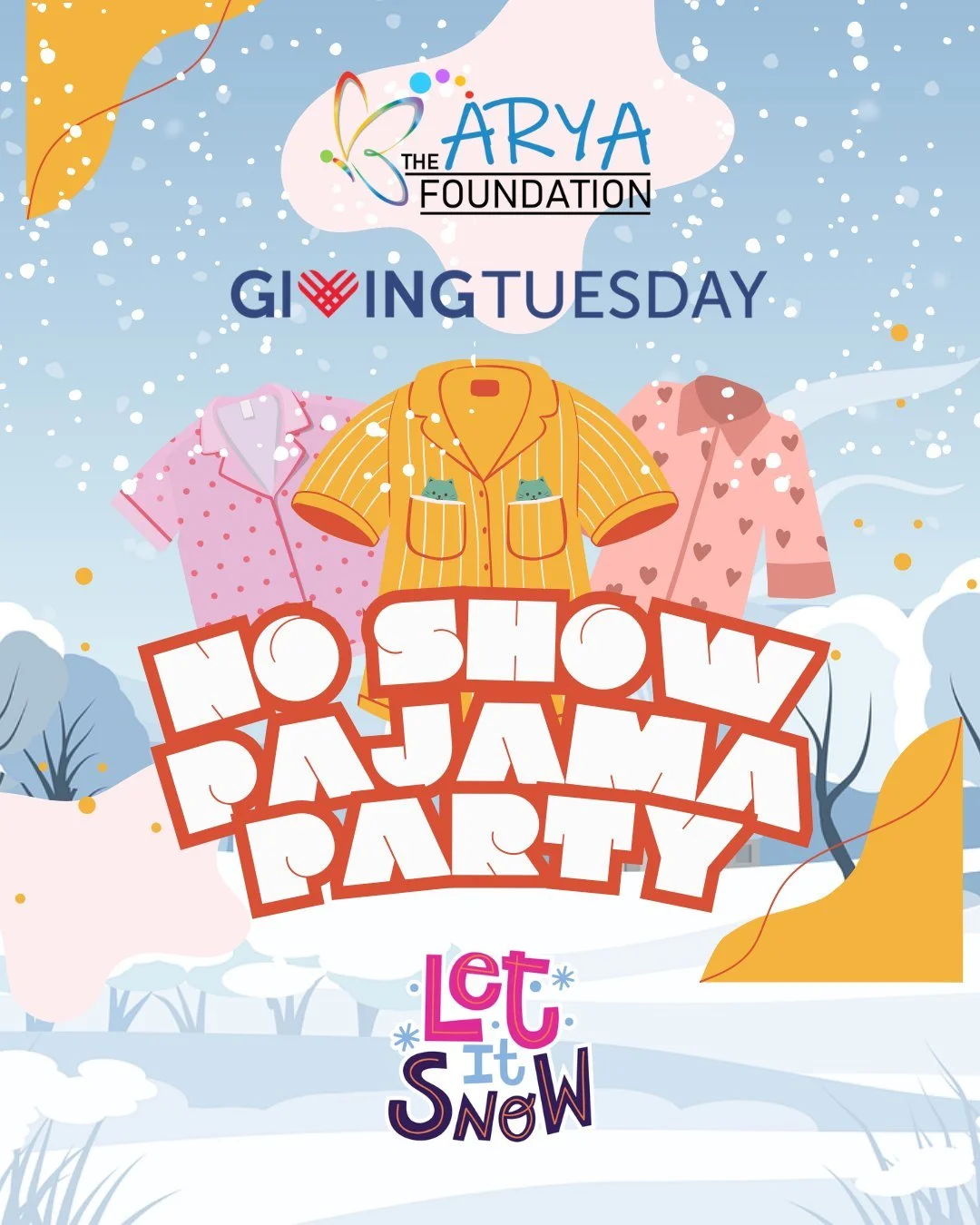 ❄️ Cozy Up for a Cause! Giving Tuesday &quot;No Show Pajama Party&quot;
It may be a snow day, but that just means it&rsquo;s the perfect time to stay home in your coziest pajamas! ☕

Our Giving Tuesday &quot;No Show Pajama Party&quot; is set for this