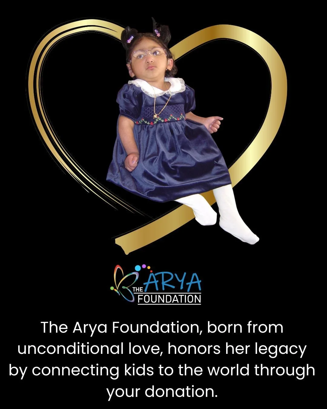 THE LEGACY OF ARYA: Why We Fight for Independent Play 💜

Every program we run, every toy we deliver, and every piece of adaptive equipment we fund starts with one amazing person: Arya.

Born on Valentine&rsquo;s Day, Arya was the daughter of our co-