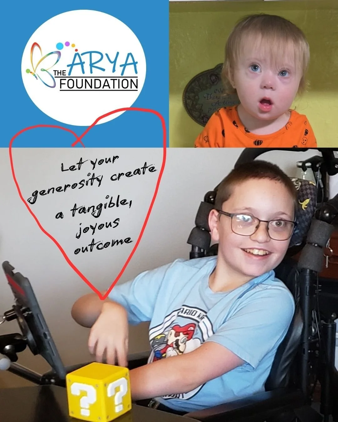 ❤️ The True Spirit of the Holidays

The holiday spirit is generosity. This season, we ask you to consider channeling that generosity into a tangible, joyous outcome for a child who faces challenges every day.

For a child with special needs, an adapt