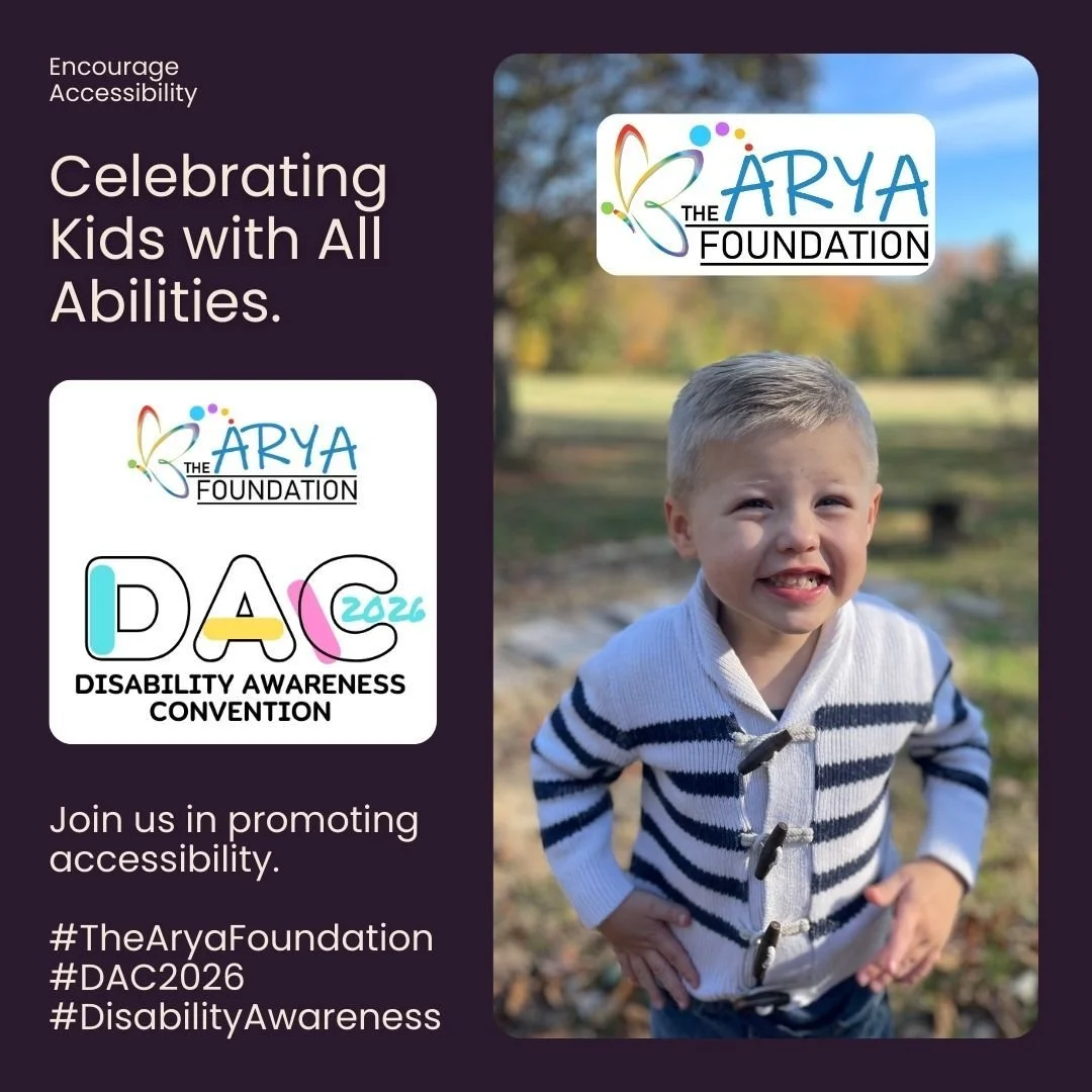 At The Arya Foundation, we believe every child deserves the chance to thrive! Building an inclusive community starts with empathy and respecting diversity. ❤️

We are dedicated to empowering children with special needs by:

Providing Adaptive Equipme