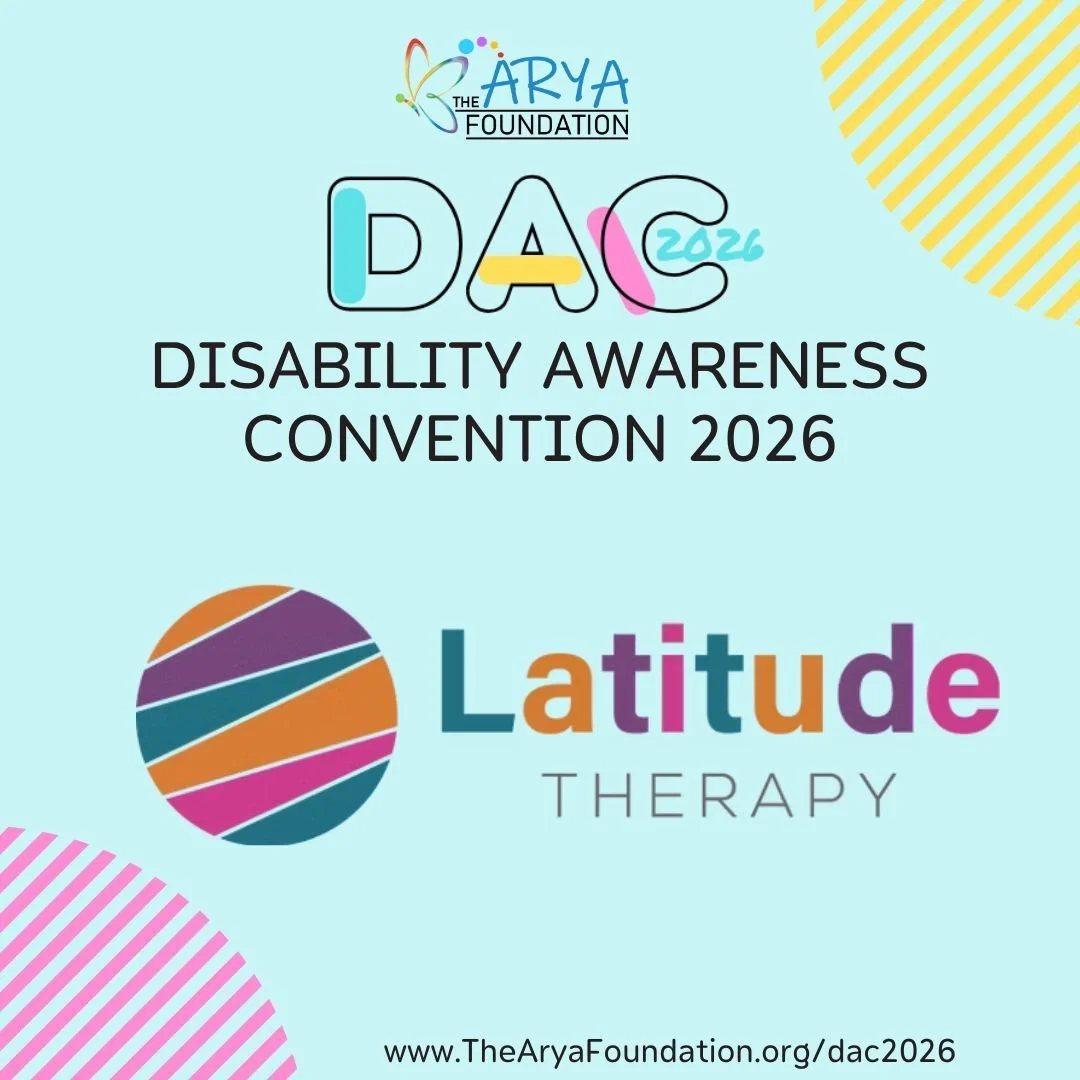 Supporting Growth Through Specialized Care! 🧩✨

We are thrilled to announce that Latitude Therapy will be joining us for the 2026 Disability Awareness Convention!  @latitudetherapy 

At The Arya Foundation, we are dedicated to providing the adaptive