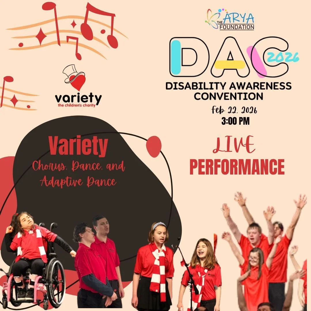 ✨ SNEAK PEEK: Variety Chorus, Dance and Adaptive Dance is performing live at DAC 2026! ✨

Get ready for an afternoon of music, movement, and pure joy! 🎤💃 Variety Chorus , Dance and Adaptive Dance will be performing live at our annual Disability Awa