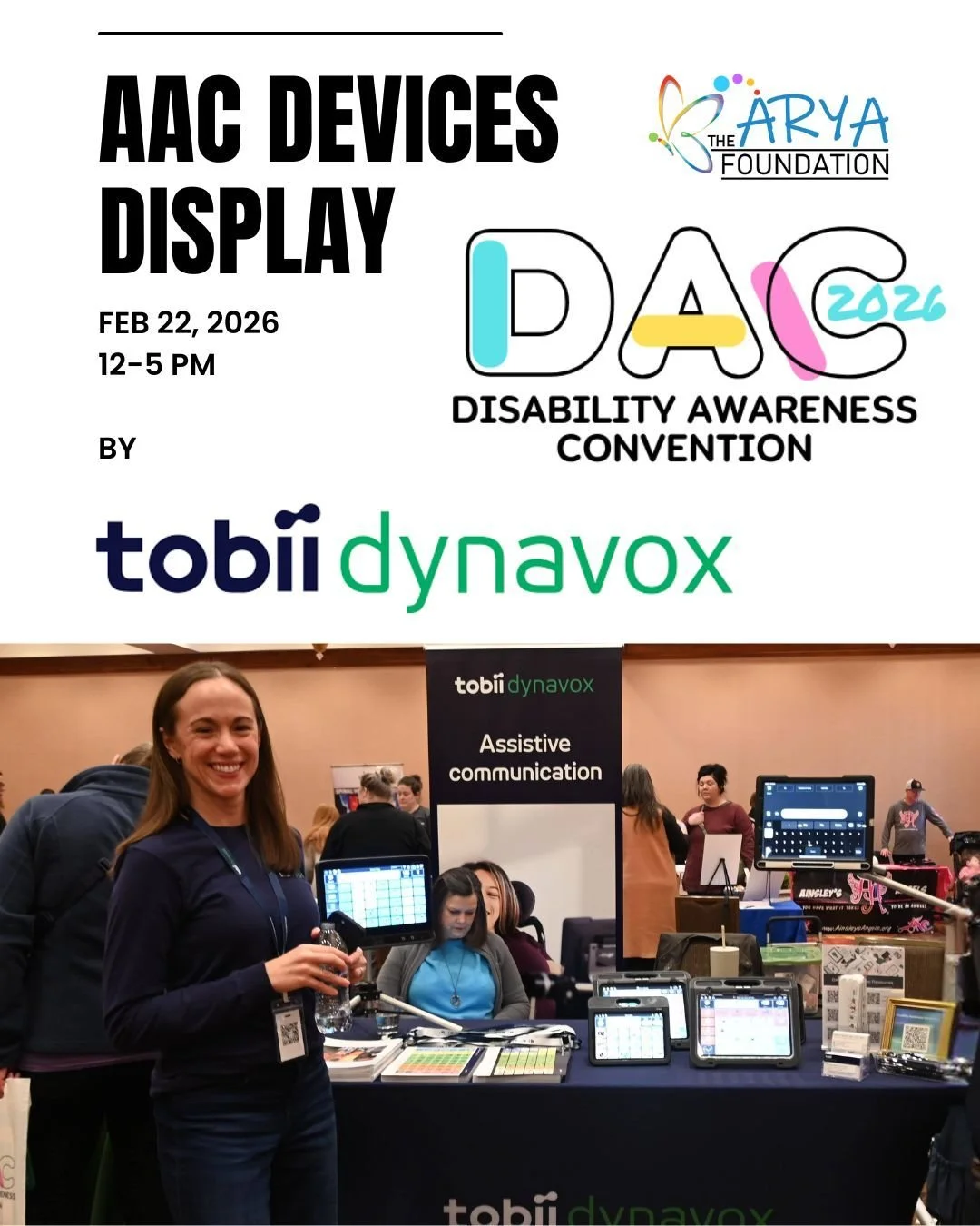 Breaking barriers to communication! 📢🌟 @tobii_dynavox will be hosting an AAC devices display session at #DAC2026! 

Tobii Dynavox provides life-changing AAC solutions that help people with disabilities express themselves and engage with the world. 