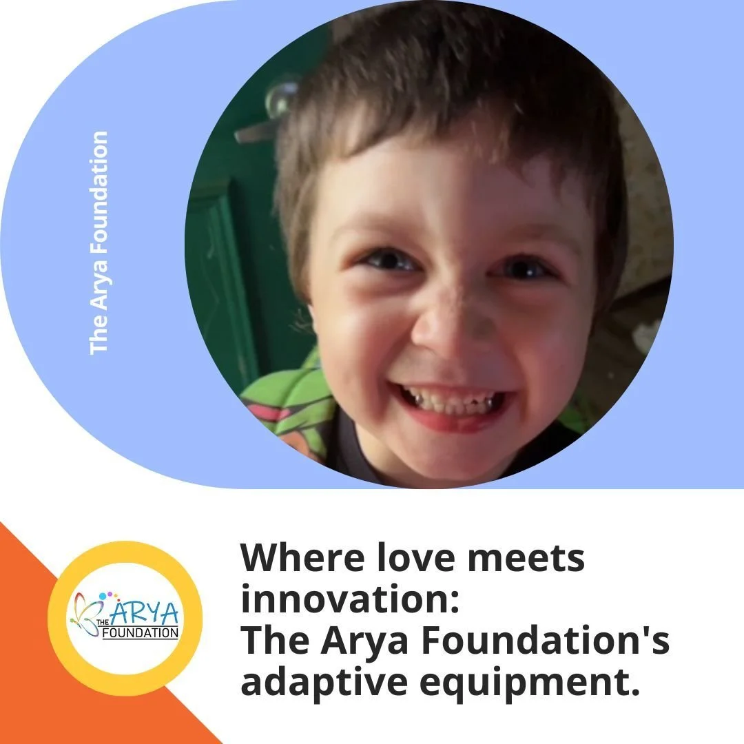 Where love meets innovation. ❤️🚀

At The Arya Foundation, we believe that every child deserves the freedom to explore, learn, and play. Our adaptive equipment project isn't just about specialized tools&mdash;it&rsquo;s about providing the "keys
