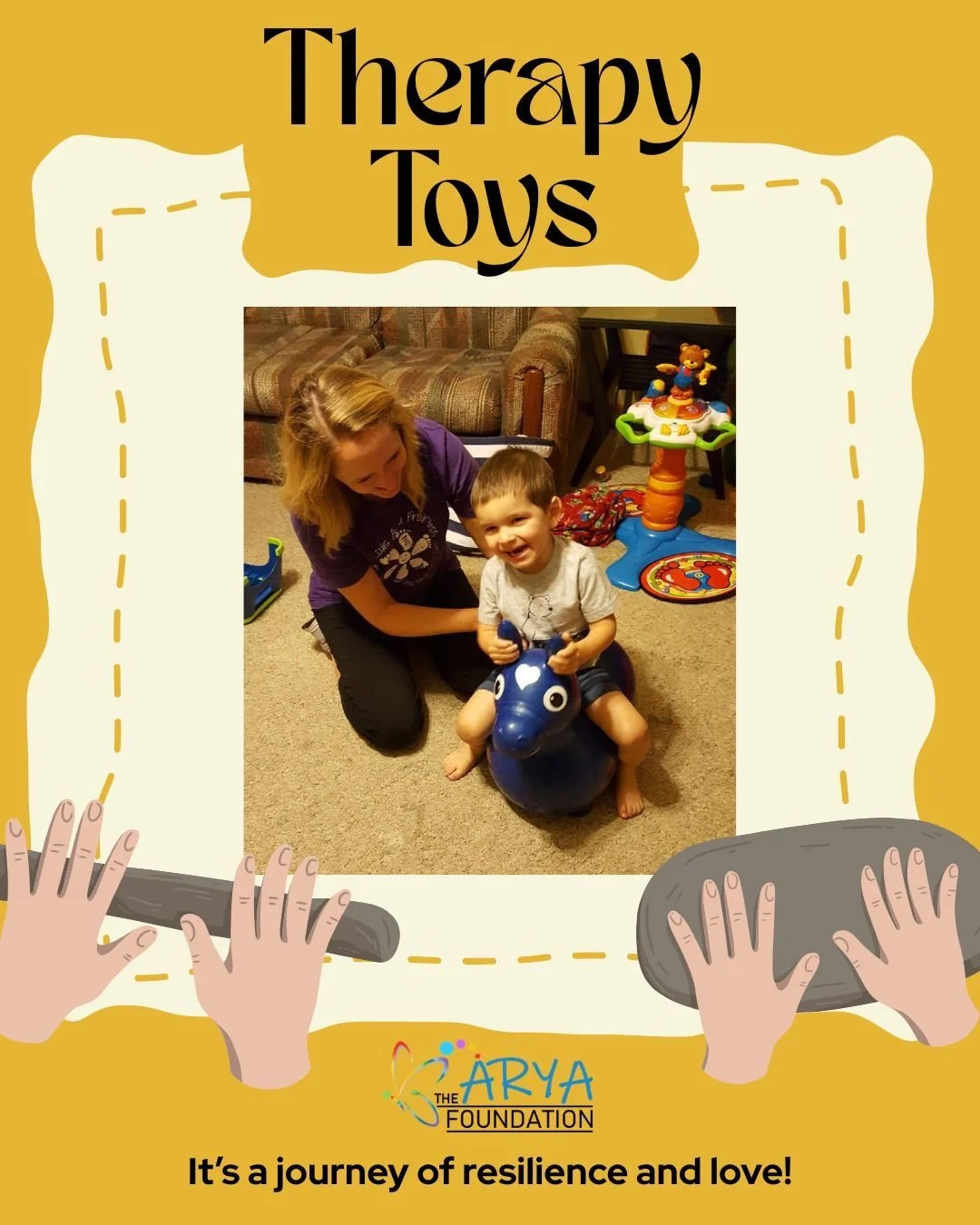 Quiet moments. Therapy toys. A living room full of love and a little bit of chaos. 🧸✨

This is the reality of a Wednesday afternoon. It&rsquo;s not always easy, but it&rsquo;s always worth it. The Arya Foundation is here to walk alongside families, 