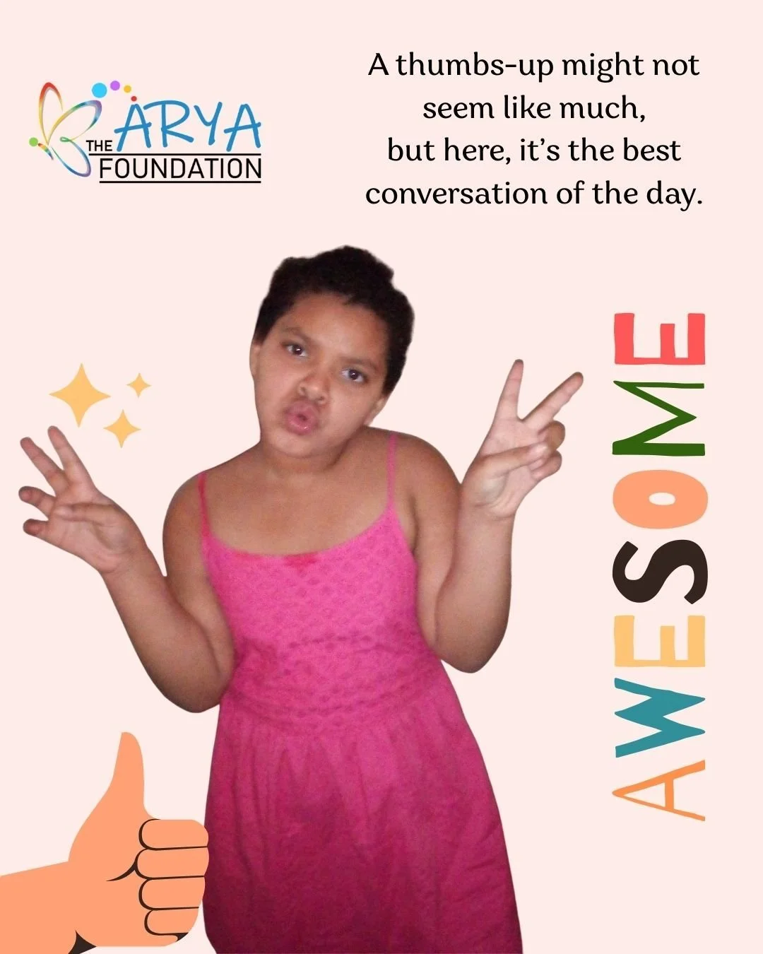 A thumbs-up might not seem like much to some, but here, it&rsquo;s the best conversation of the day. ✨

In the lives of families with children who have disabilities, it&rsquo;s the quiet moments&mdash;the first time a child uses a new piece of adapti