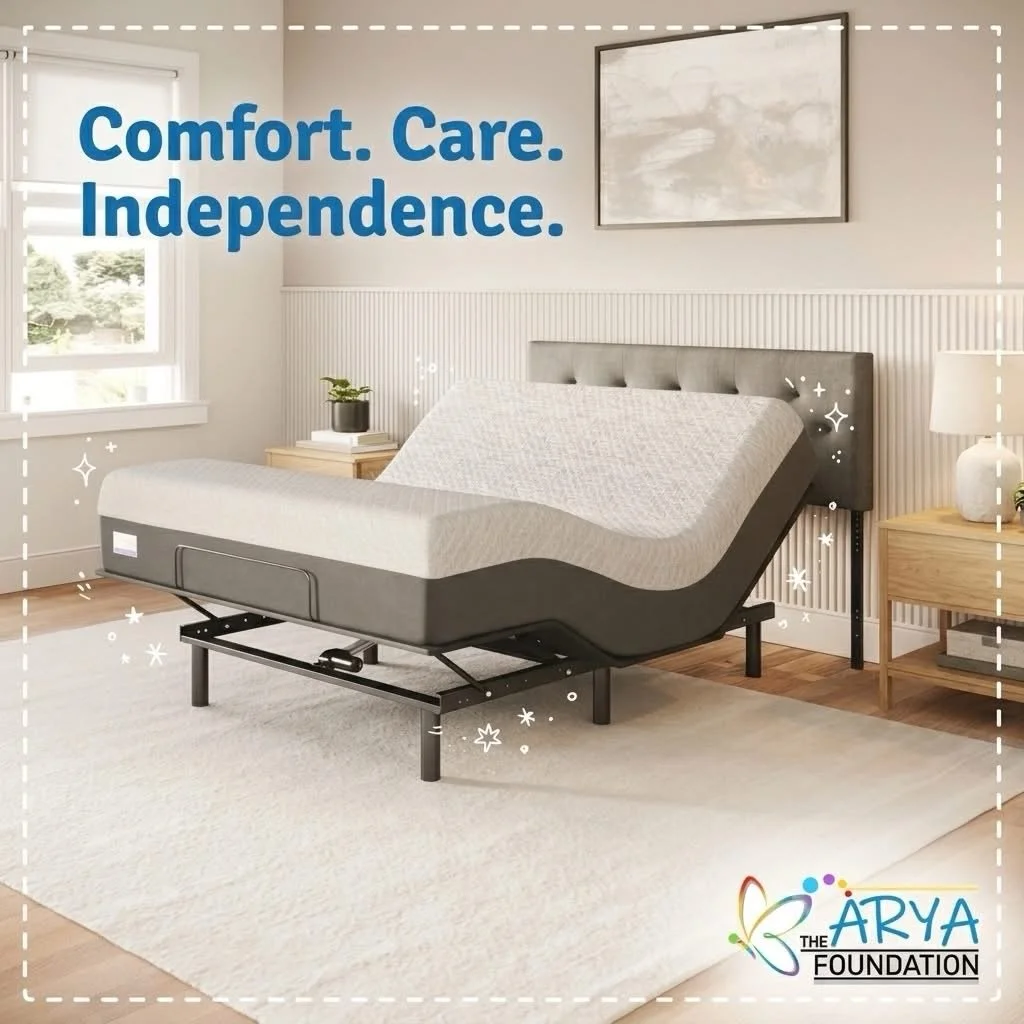 Turning challenges into opportunities, one night at a time! 🌙✨

For a child with special needs, a specialized liftbed provided by The Arya Foundation is more than just a piece of furniture&mdash;it is a gateway to independence. This adaptive equipme