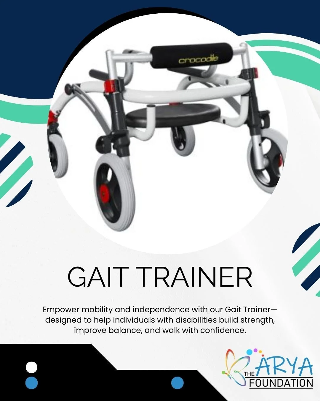 Step by step, we&rsquo;re fostering independence! 👣💪

For many children with special needs, a Gait Trainer is the key to mobility. It offers:
✅ Postural support for safe walking
✅ Increased lower-body strength
✅ Social inclusion through upright int