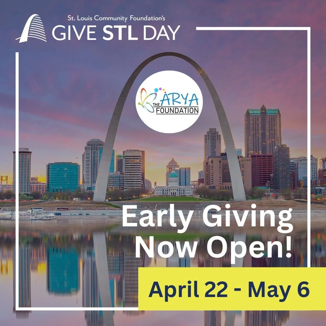 It&rsquo;s officially #GiveSTLDay season! 🌟 

The Arya Foundation is on a mission to ensure no child in St. Louis is held back by a lack of adaptive equipment. From specialized seating to communication devices, we help children lead more independent