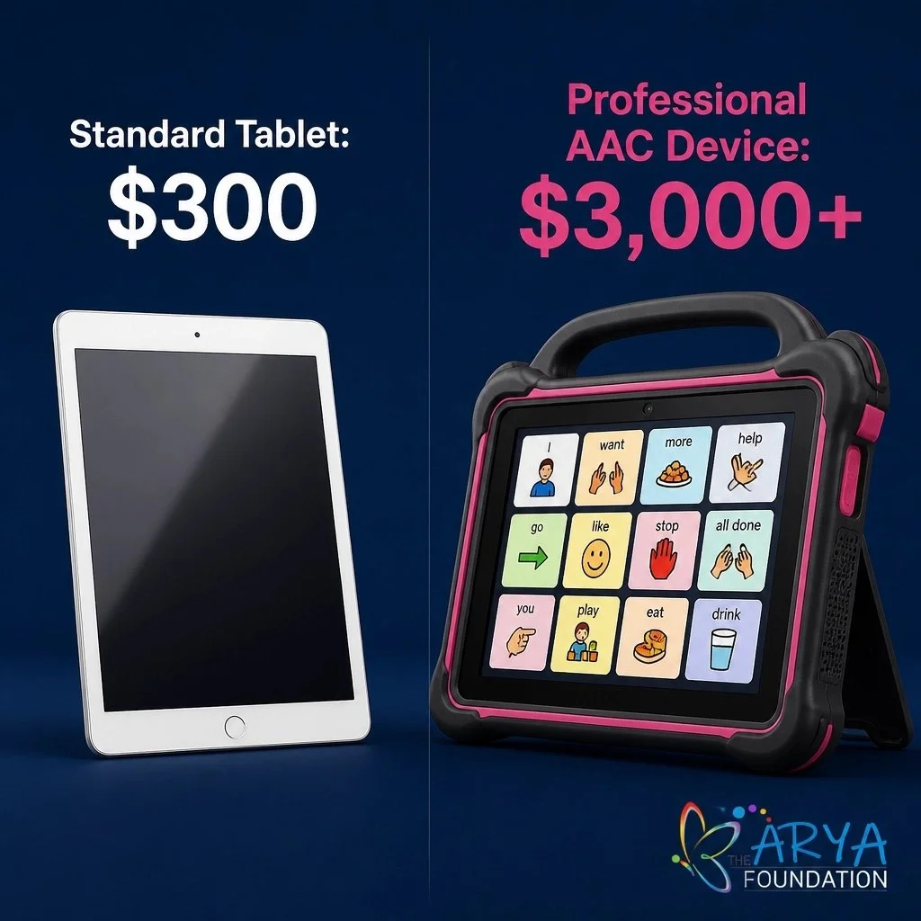 Imagine paying a $3,000 "tax" just for the right to speak. For families in St. Louis, the cost of specialized communication tools is a heavy reality. We bridge that gap so every child can be heard. 💖

#Inclusion #SpecialNeeds #AAC #StLouis